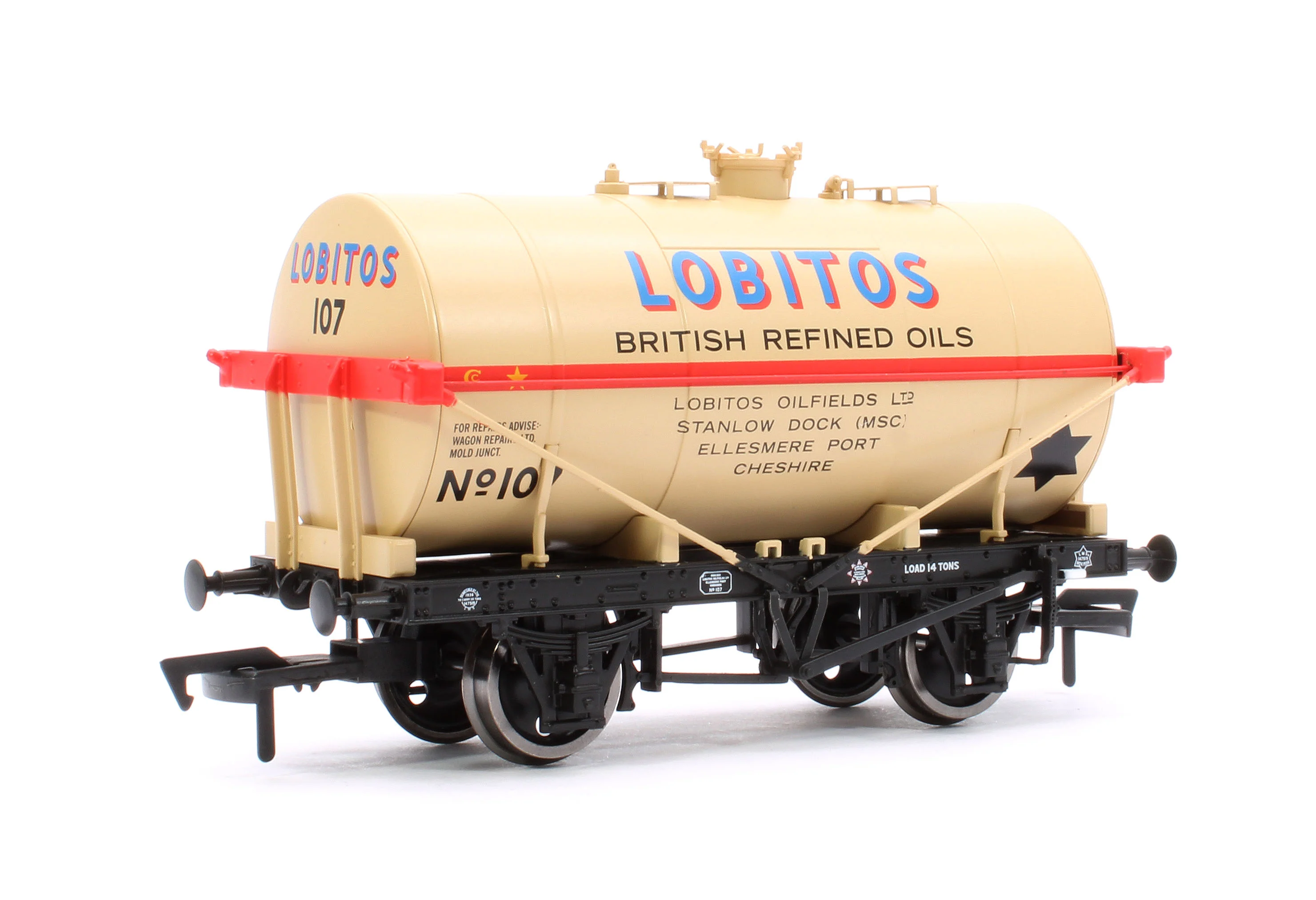 4F-058-005 14T Tank Wagon Class A Lobitos (Blue/ Red shade) Stone 107 - Image 3