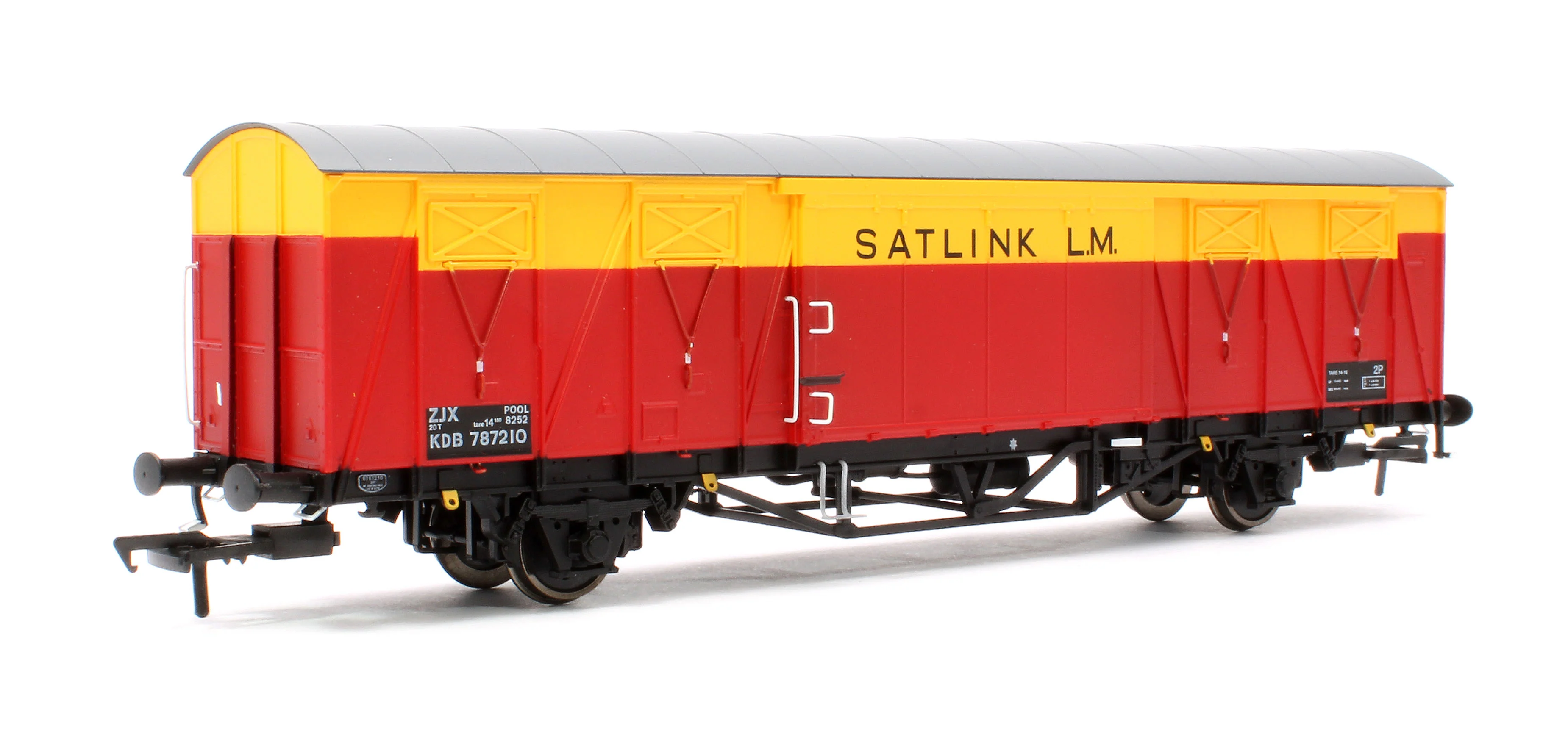 S4301-11 20T VIX Ferry Van , ZJX, No.KDB787210, Satlink Red/Yellow - Image 3
