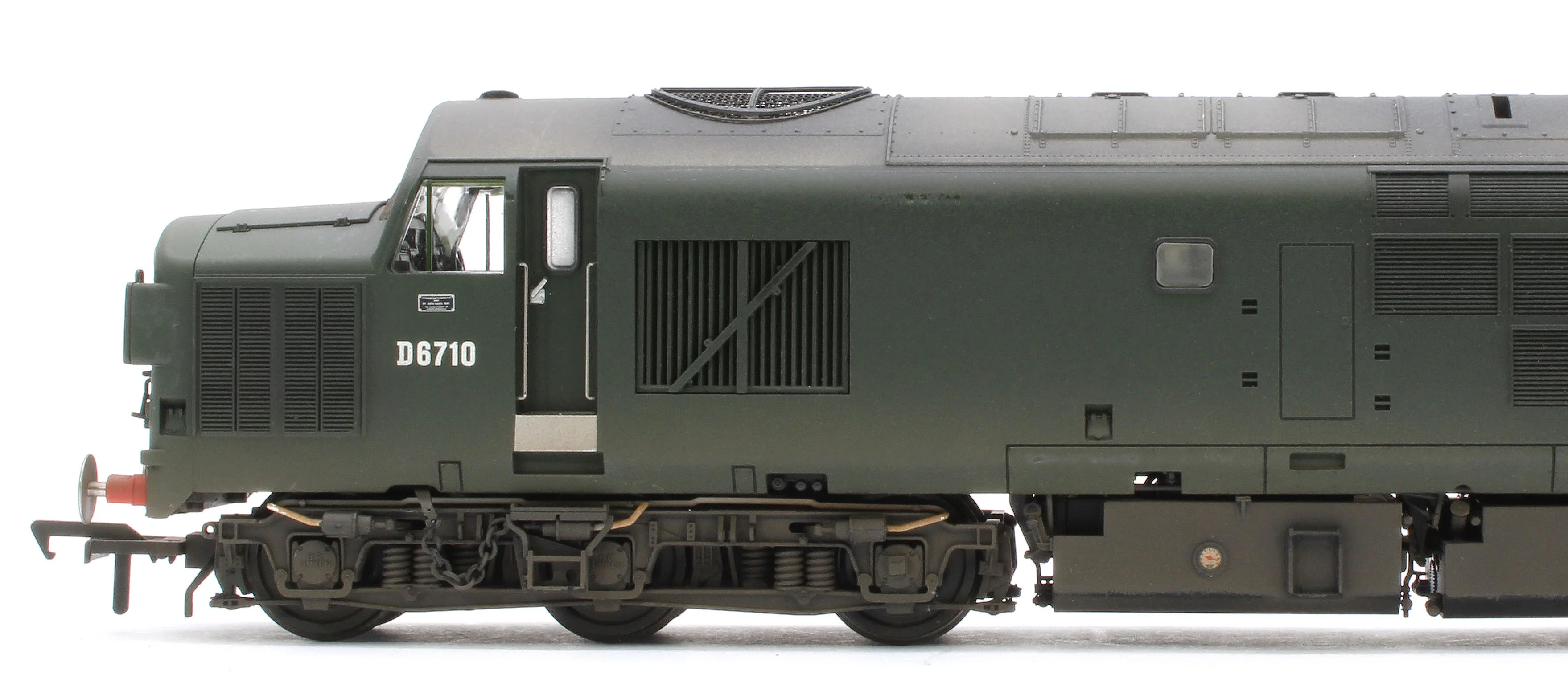 35-302W Bespoke Weathered Class 37/0 Split Headcode D6710 BR Green (Late Crest) Diesel Locomotive - Image 9