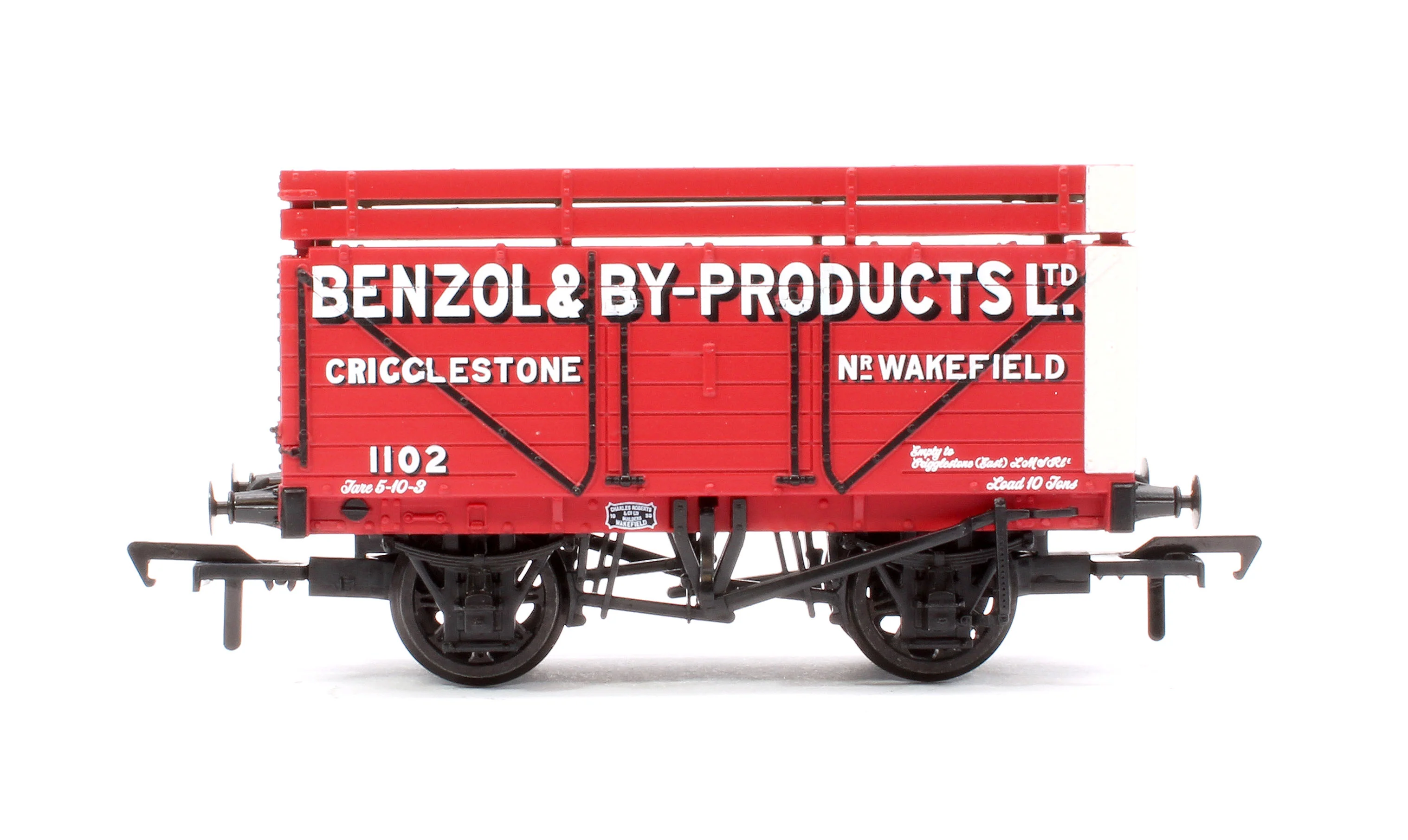 37-177A 7 Plank Wagon with Coke Rails 'Benzol & By-Products Ltd' Red No.1102 - Image 2