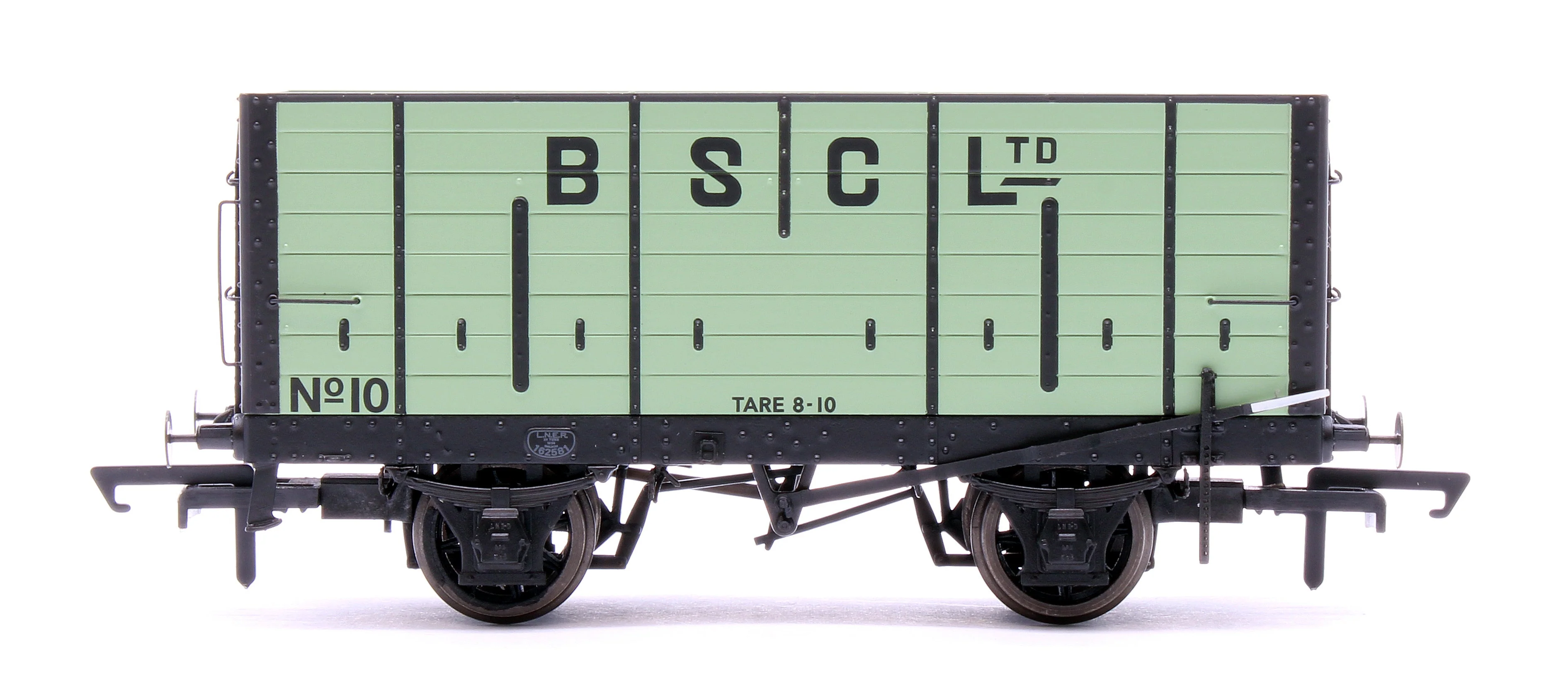 Pre-Owned NER 20t Hopper - BSC (Internal User) Hopper - Pale Green, with black ironwork - Triple Pack - Image 4