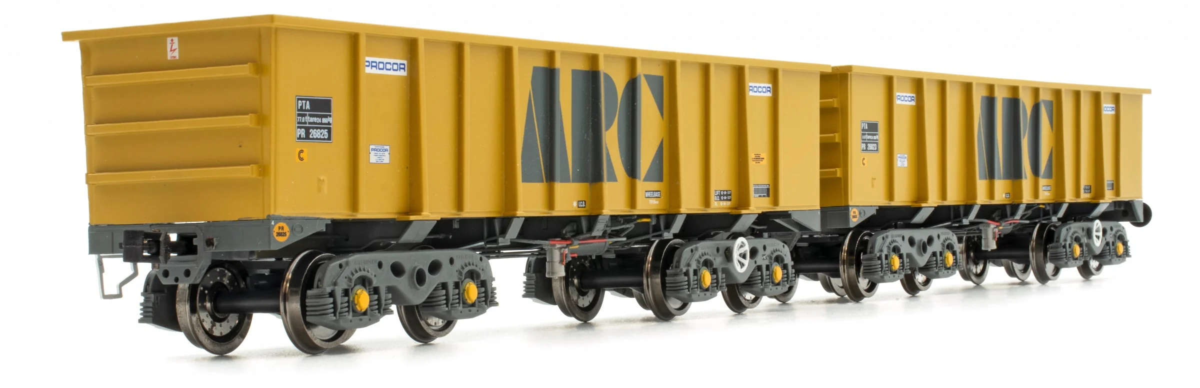 Set of 5 PTA - ARC Early (Procor) Wagons - Pack 1 - Image 2