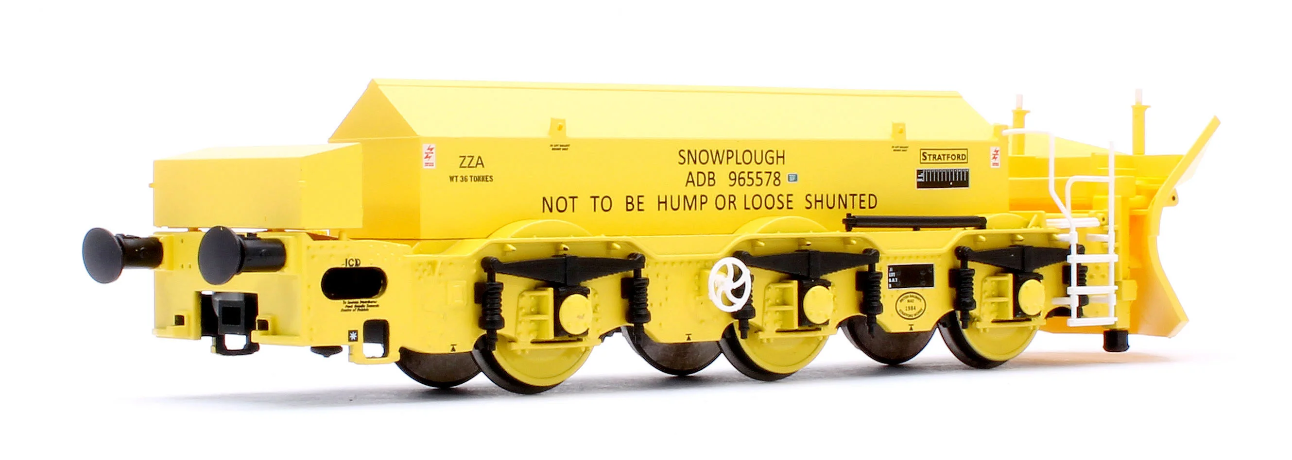 Beilhack Snowplough ZZA ADB965578/579 'Stratford Shark' BR yellow (ex Class 40) Twin Pack - Image 4