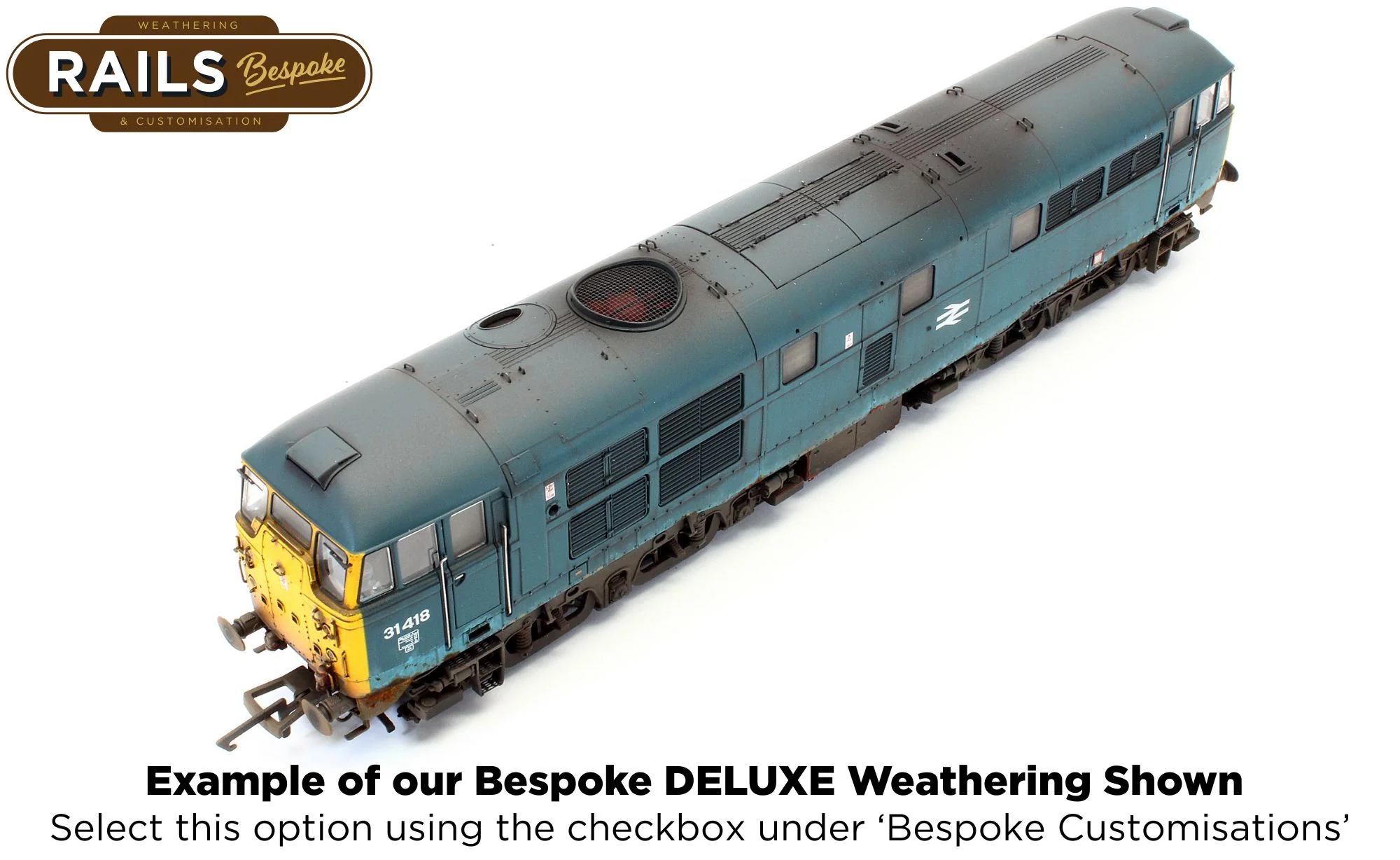 ACC3187-DCC Class 31 31418 BR Blue Diesel Locomotive - DCC Sound - Image 13