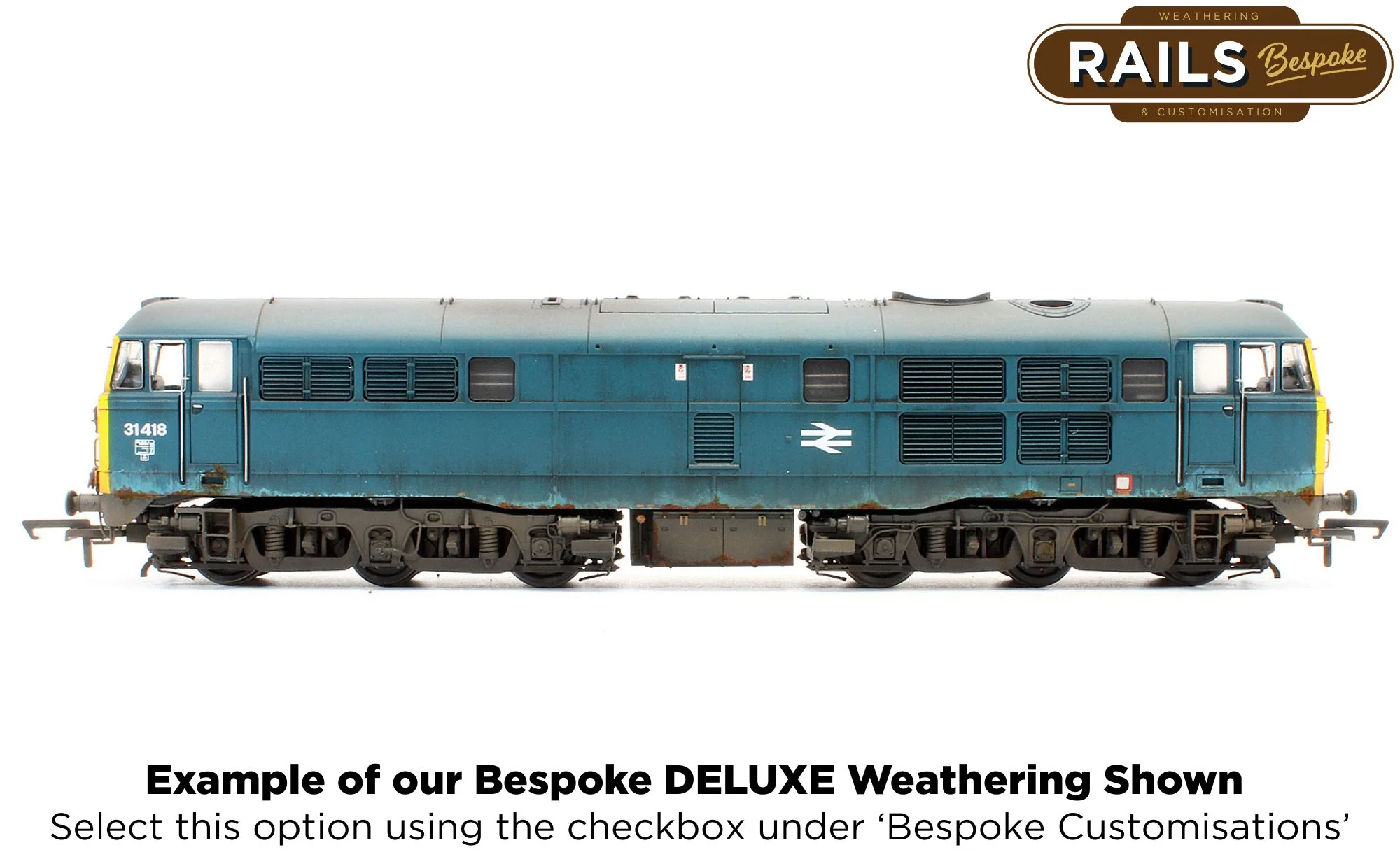 ACC3187-DCC Class 31 31418 BR Blue Diesel Locomotive - DCC Sound - Image 14
