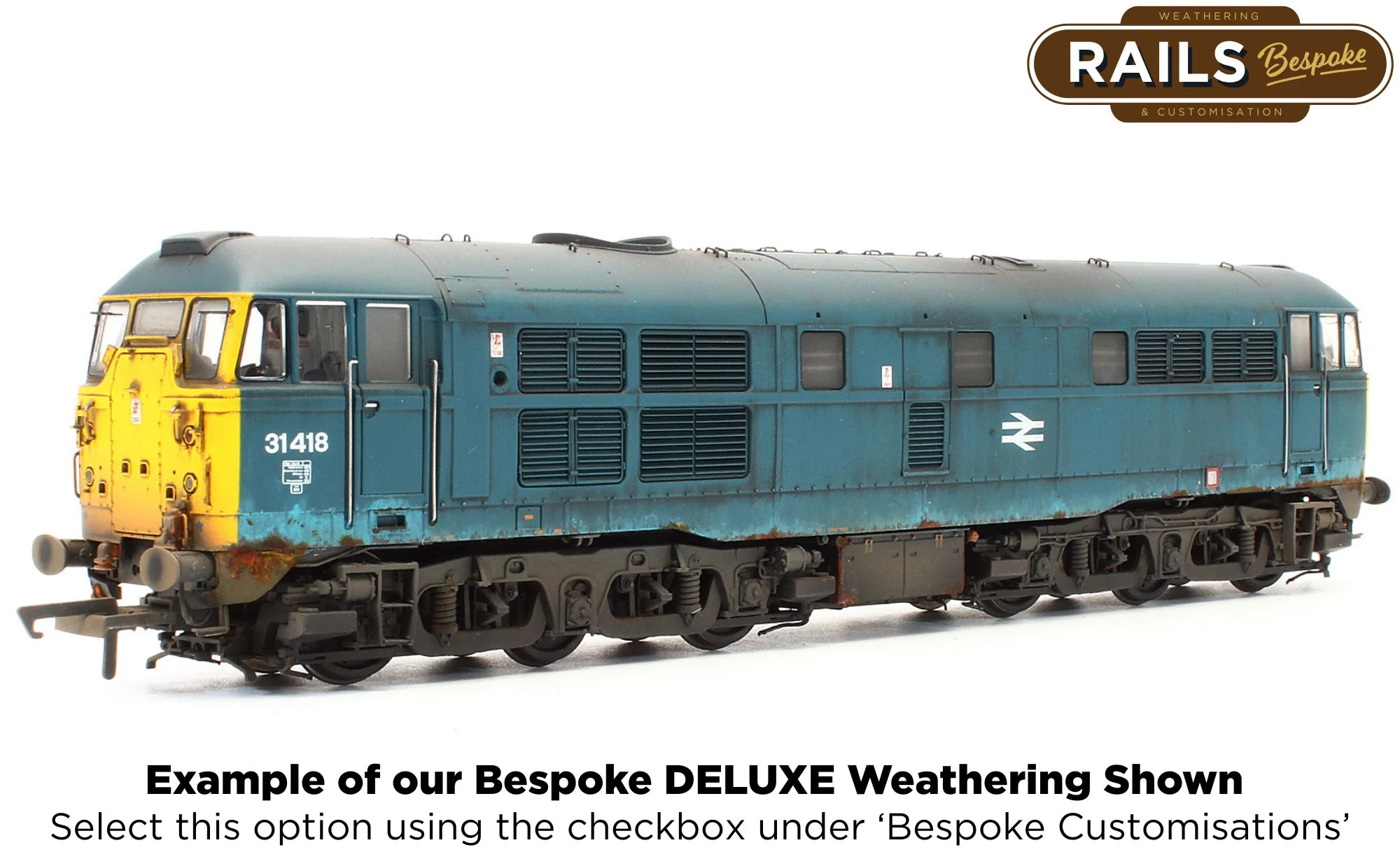ACC3187-DCC Class 31 31418 BR Blue Diesel Locomotive - DCC Sound - Image 9