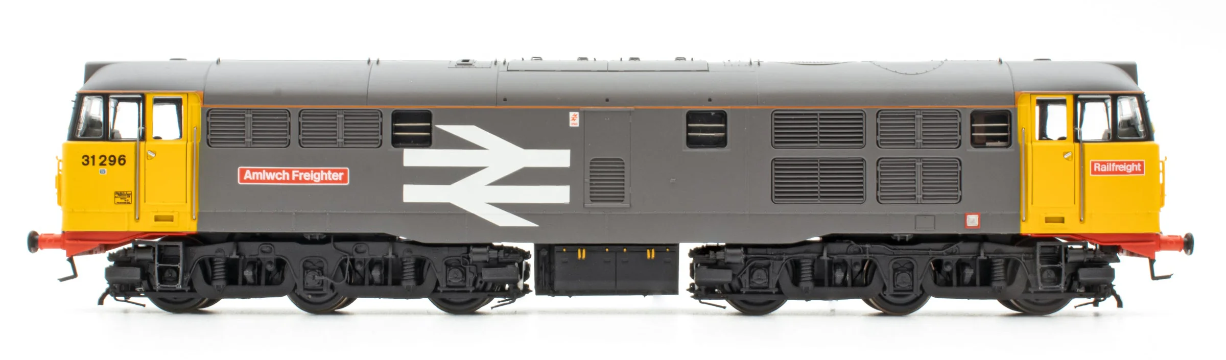 Class 31 31296 Railfreight Grey with Orange Cantrail Stripe 'Amlwch Freighter / Trên Nwyddau Amlwch' Diesel Locomotive - DCC Sound - Image 3
