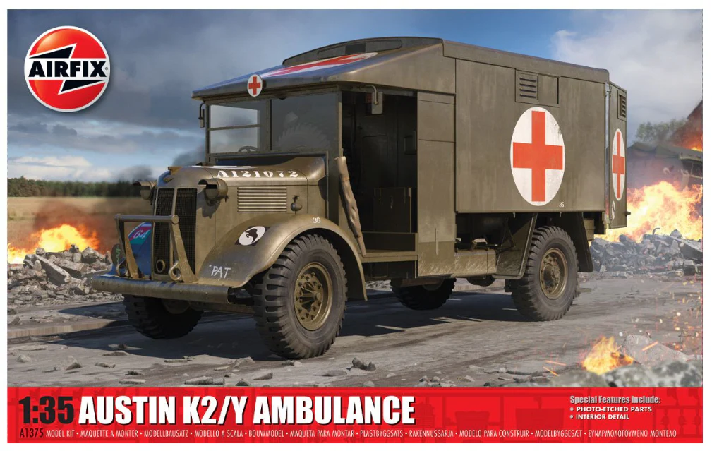 A1375 Austin K2/Y Ambulance Model Kit