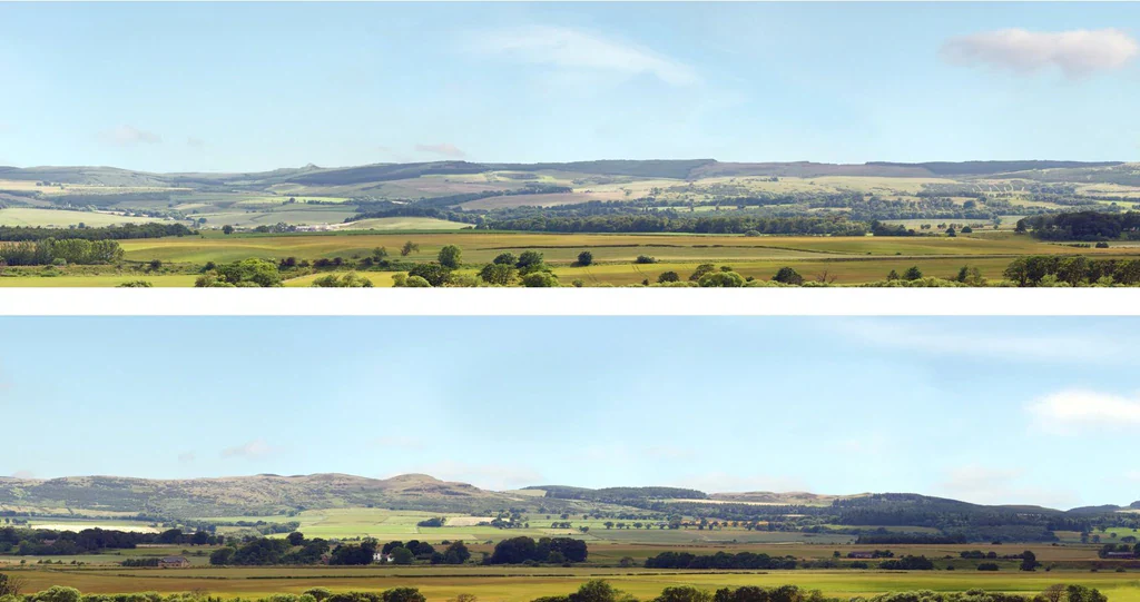 95201 Art Printers Hills & Dales OO Gauge 15" High Backscene