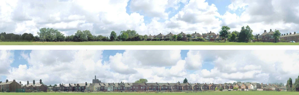 95331 Art Printers Premium Into the Town OO Gauge 9" Backscene