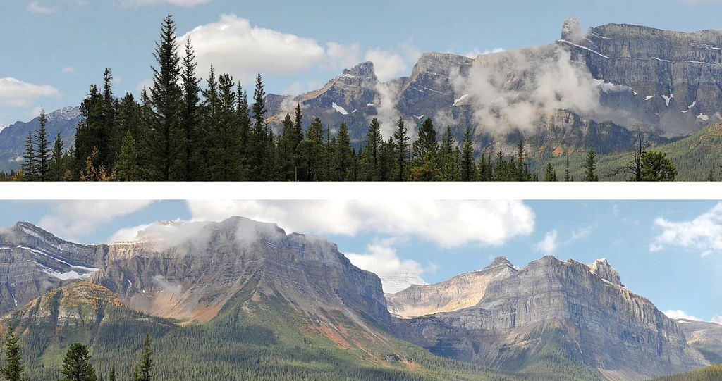 95344 Art Printers Premium ROCKIES BACKSCENE OO Gauge 15" High Backscene
