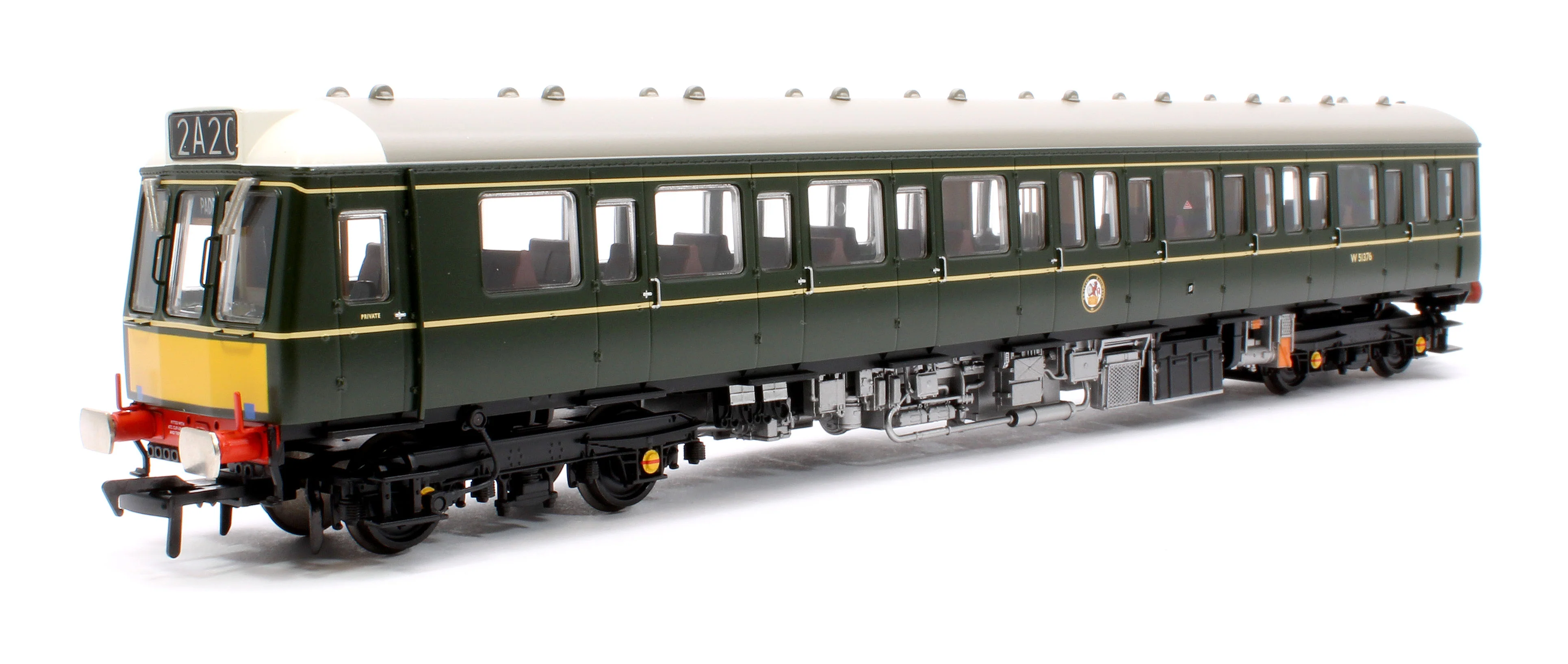 35-503SF Class 117 3-Car DMU R334 BR Green (Small Yellow Panels) - DCC Sound - Image 5