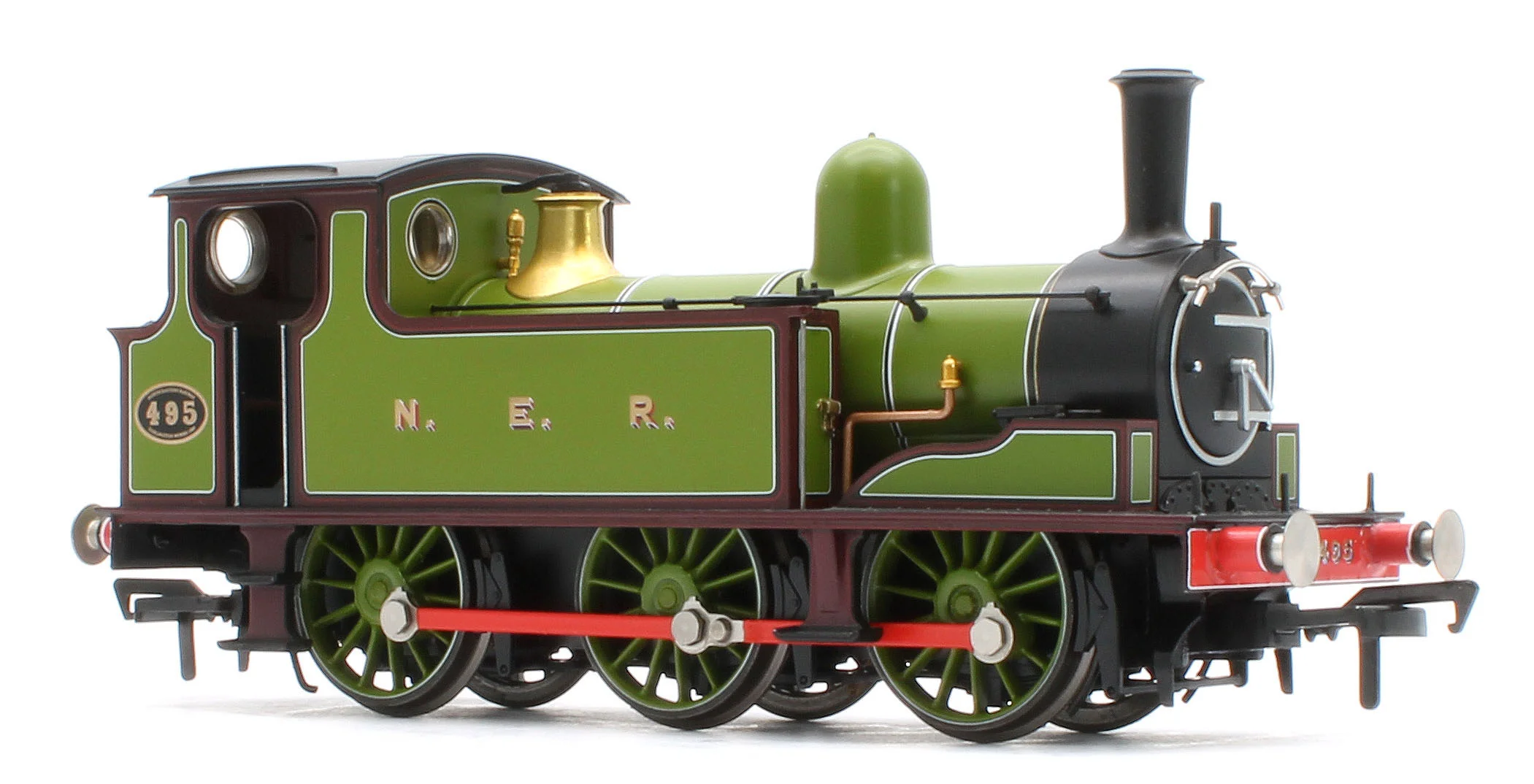 NER E (J71) 495 NER Lined Green & Maroon Steam Tank Locomotive - DCC Sound - Image 6