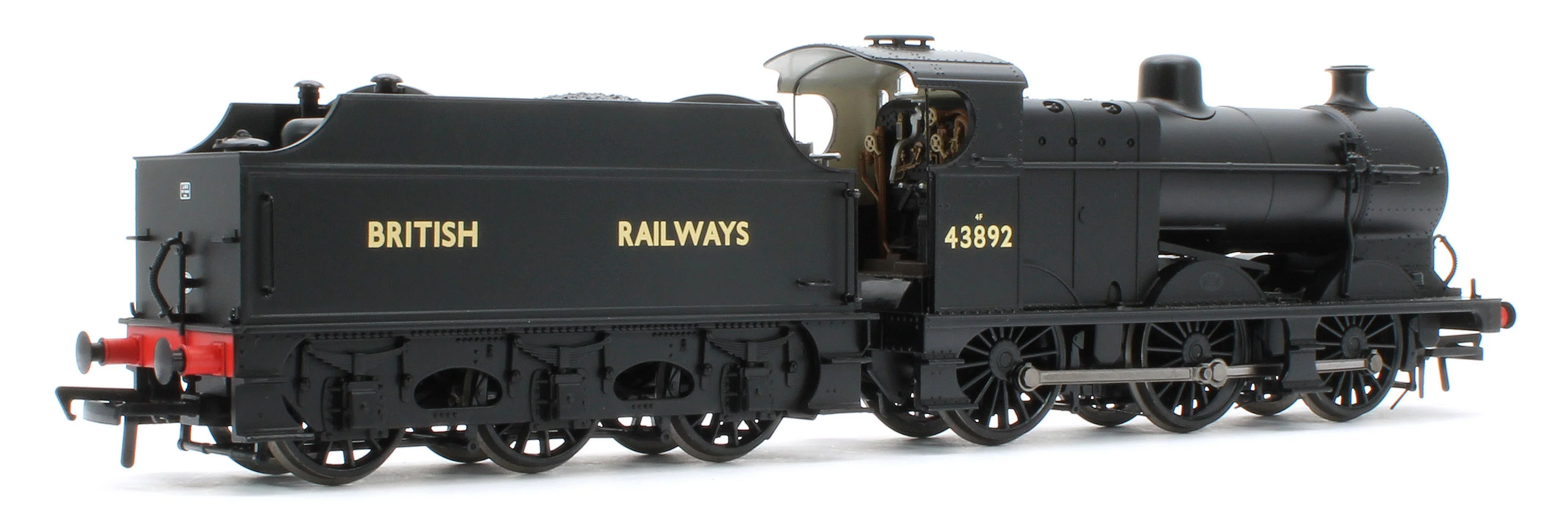 MR 3835 (4F) with Fowler Tender 43892 BR Black (British Railways) Steam Locomotive - DCC Sound - Image 4