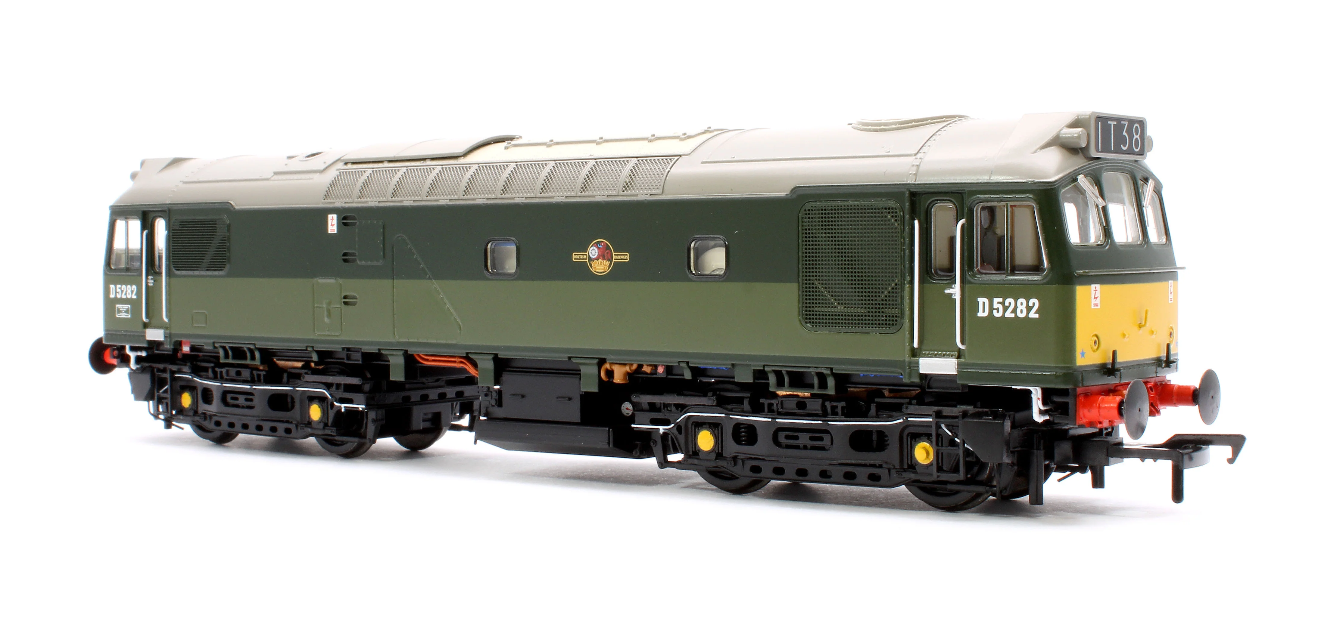 32-341SFX Class 25/2 D5282 in BR Two Tone Green livery with Small Yellow Panel Diesel Locomotive - DCC Sound Deluxe - Image 5