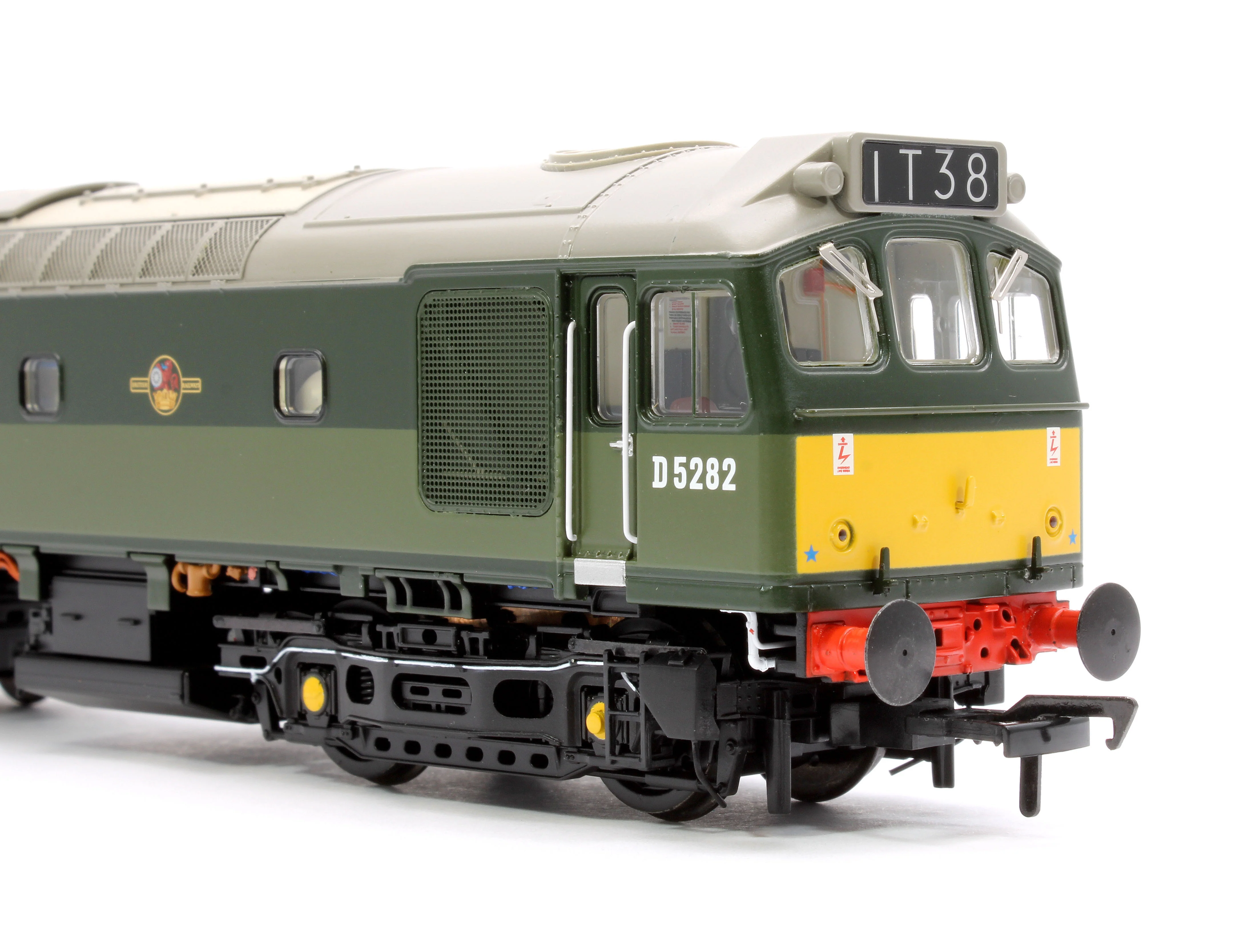 32-341SFX Class 25/2 D5282 in BR Two Tone Green livery with Small Yellow Panel Diesel Locomotive - DCC Sound Deluxe - Image 9