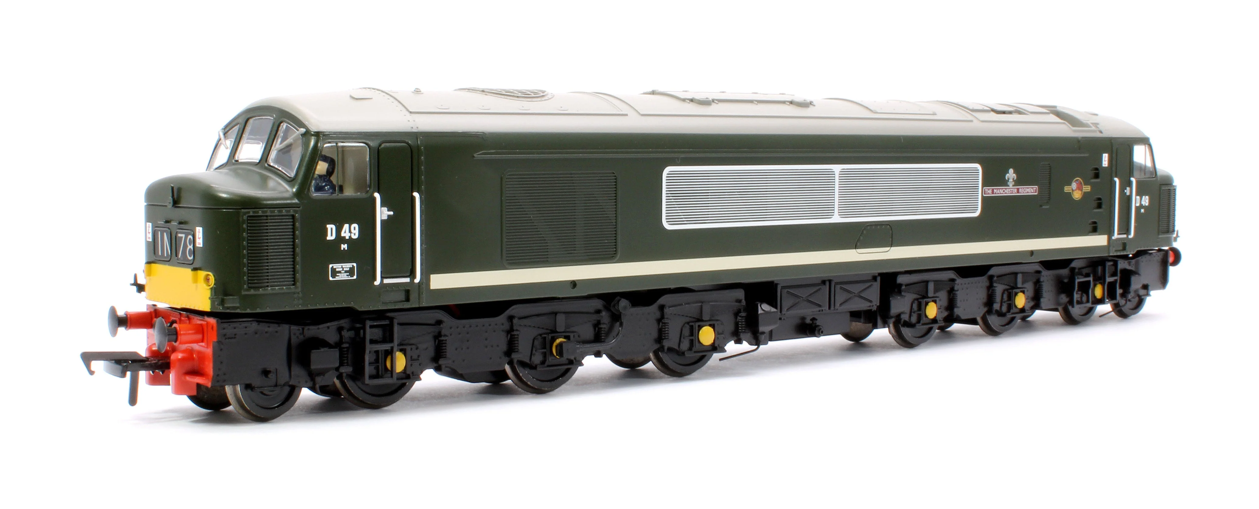 Pre-Owned 32-678A Class 45 Split Centre H/C D49 'The Manchester Regiment' BR Green (Small Yellow Panels) Diesel Locomotive