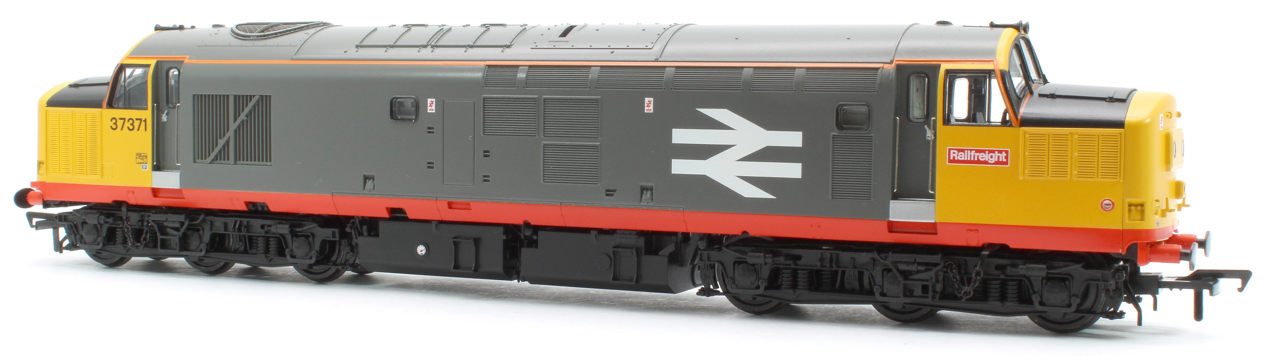 Pre-Owned 35-305 Class 37/0 Centre Headcode 37371 BR Railfeight (Red Stripe) Diesel Locomotive - DCC Fitted - Image 4