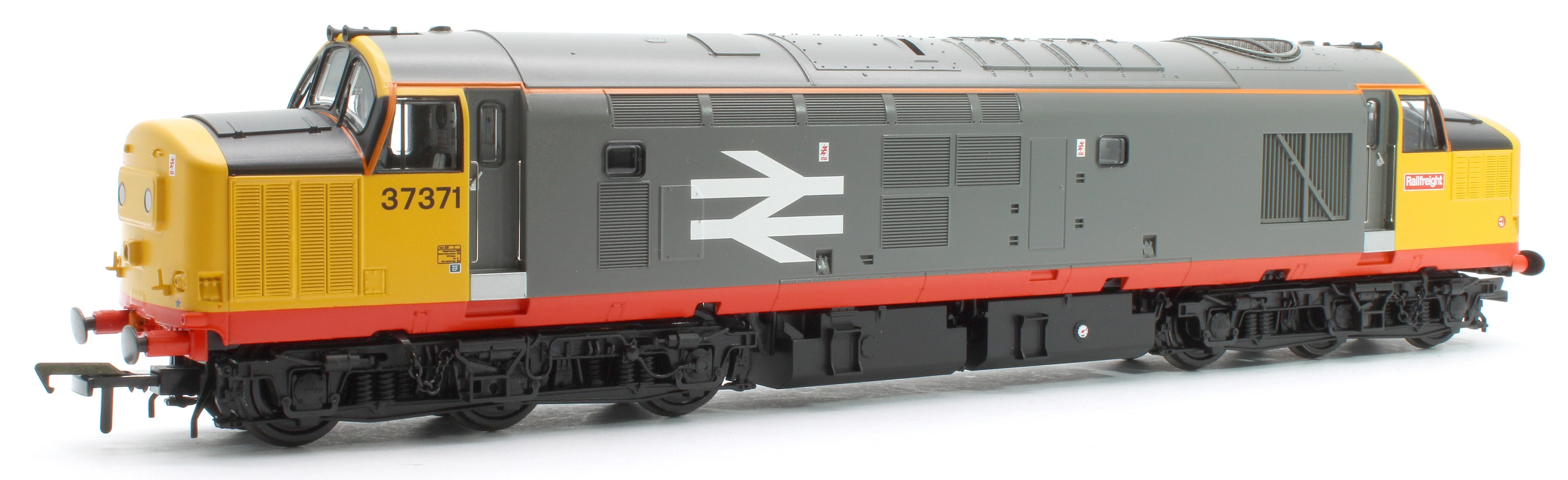 Pre-Owned 35-305 Class 37/0 Centre Headcode 37371 BR Railfeight (Red Stripe) Diesel Locomotive - DCC Fitted - Image 9