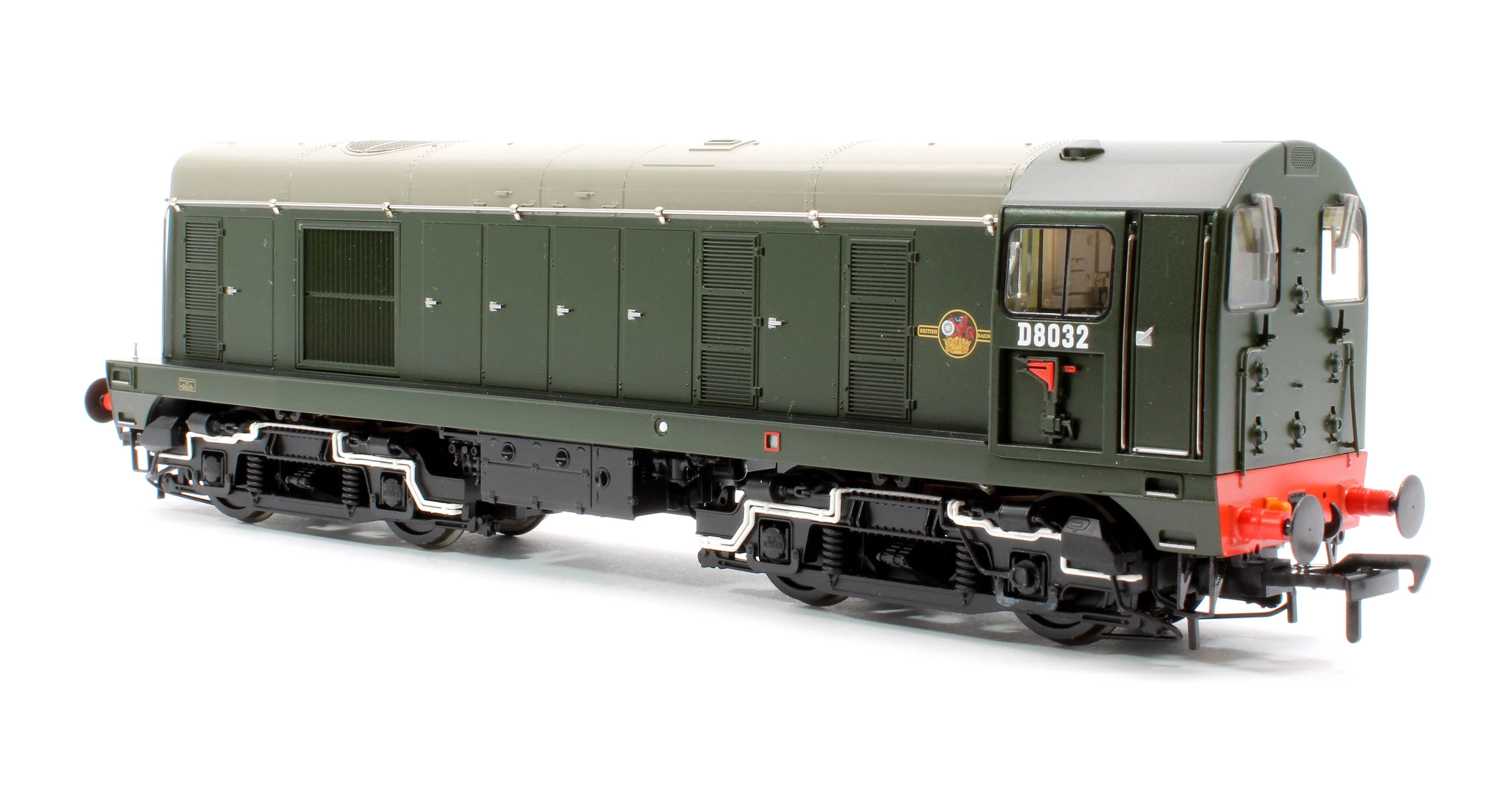 35-352SF Class 20/0 Disc Headcode & Tablet Catcher D8032 BR Green (Late Crest) Diesel Locomotive - Sound Fitted - Image 2