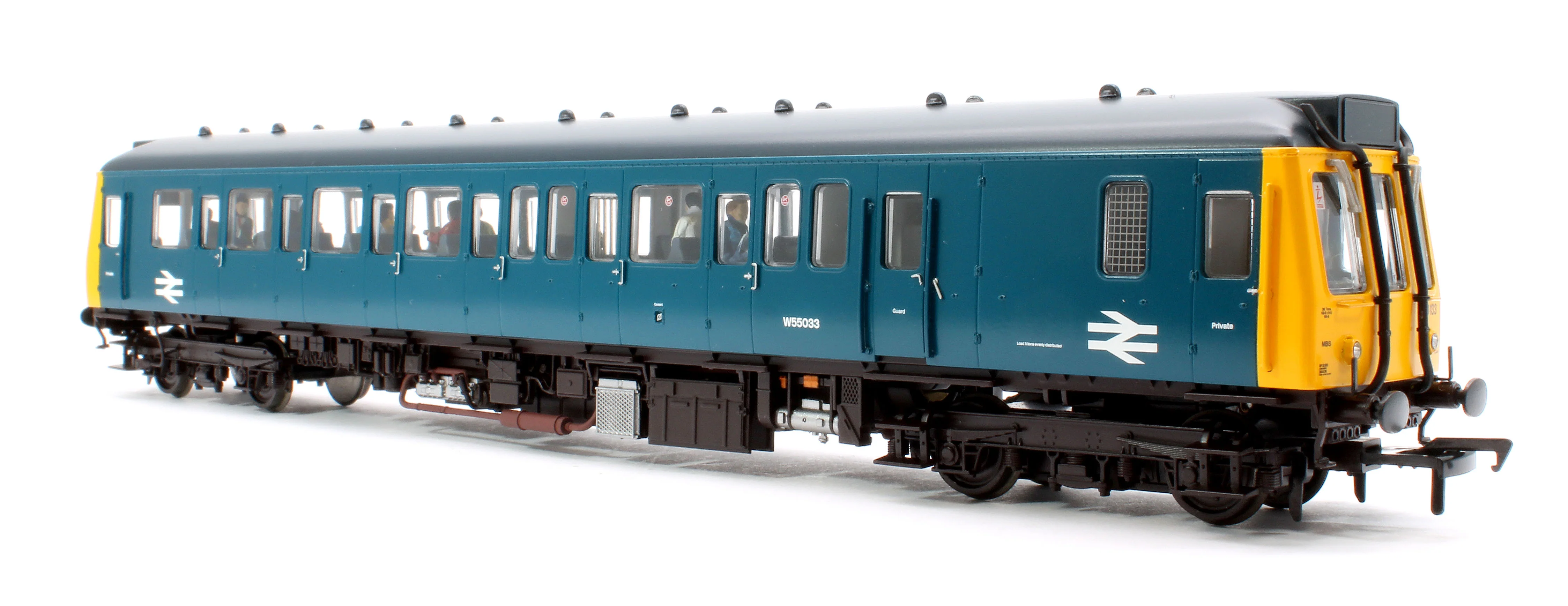 35-529PF Class 121 Single-Car DMU W55033 BR Blue - Fitted Passengers - Image 2