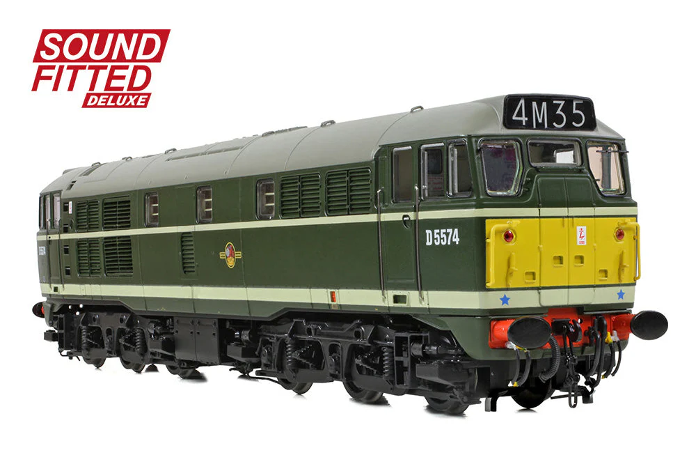 Class 30 D5574 BR Green (Small Yellow Panels) Diesel Locomotive - DCC Sound Deluxe - Image 3