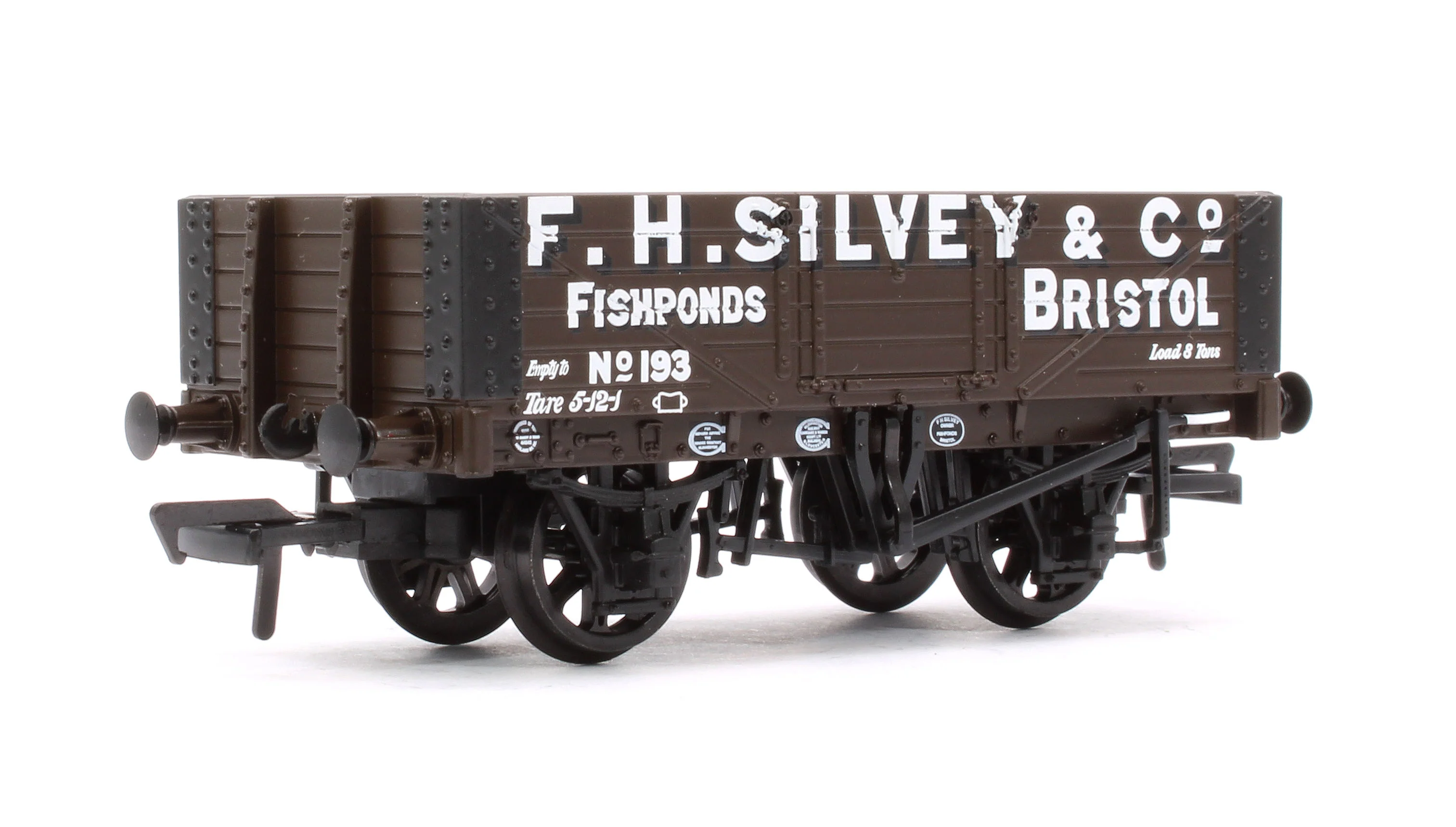 37-056B 5 Plank Wagon Wooden Floor 'F. H. Silvey & Co.' Brown No.193