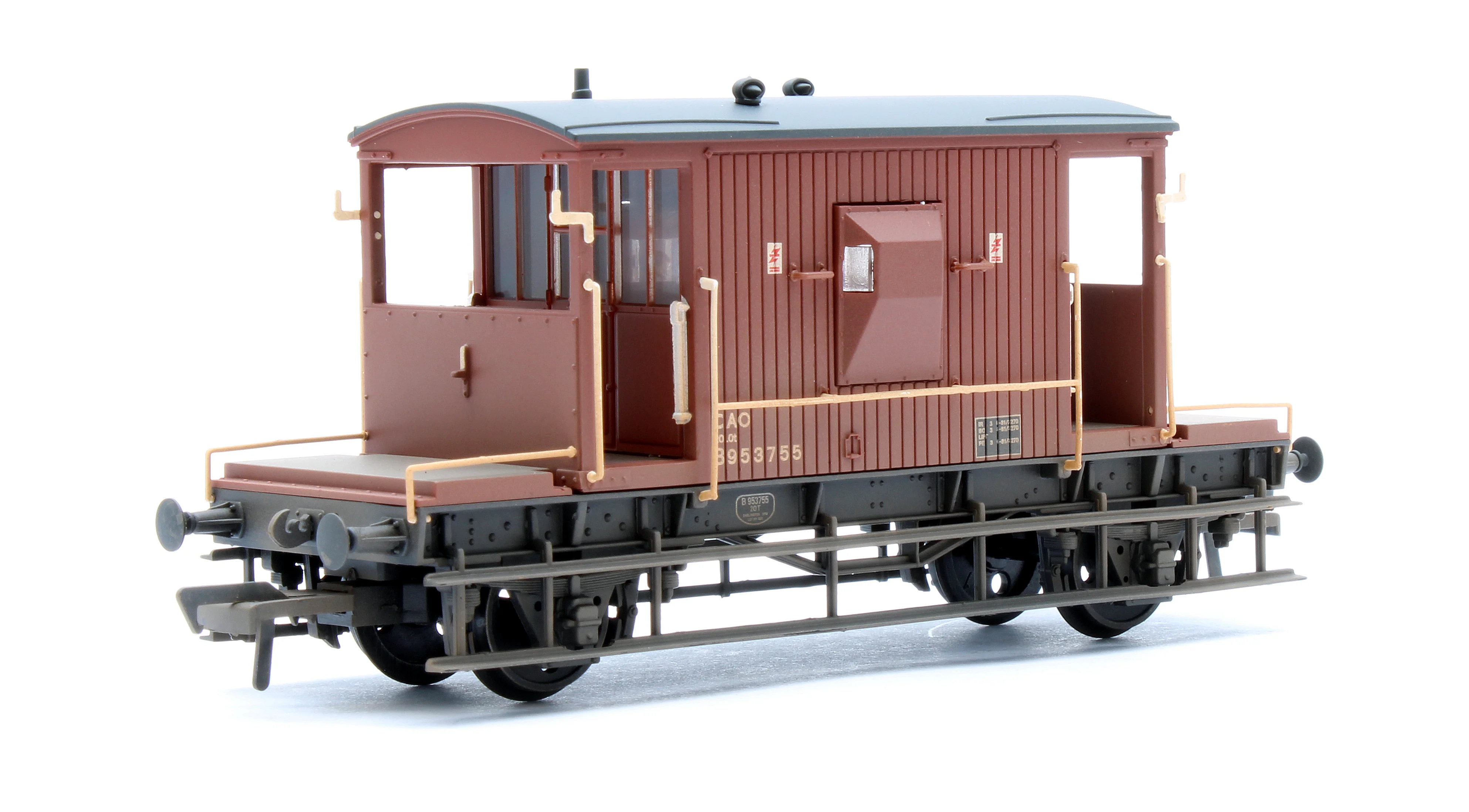 37-532B BR 20T Brake Van BR Bauxite (TOPS) B953755 - Weathered - Image 2