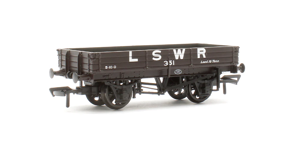37-940A 3 Plank Wagon LSWR Brown No.351 - Image 2