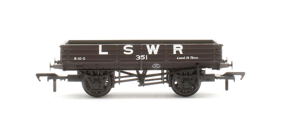 37-940A 3 Plank Wagon LSWR Brown No.351 - Image 3