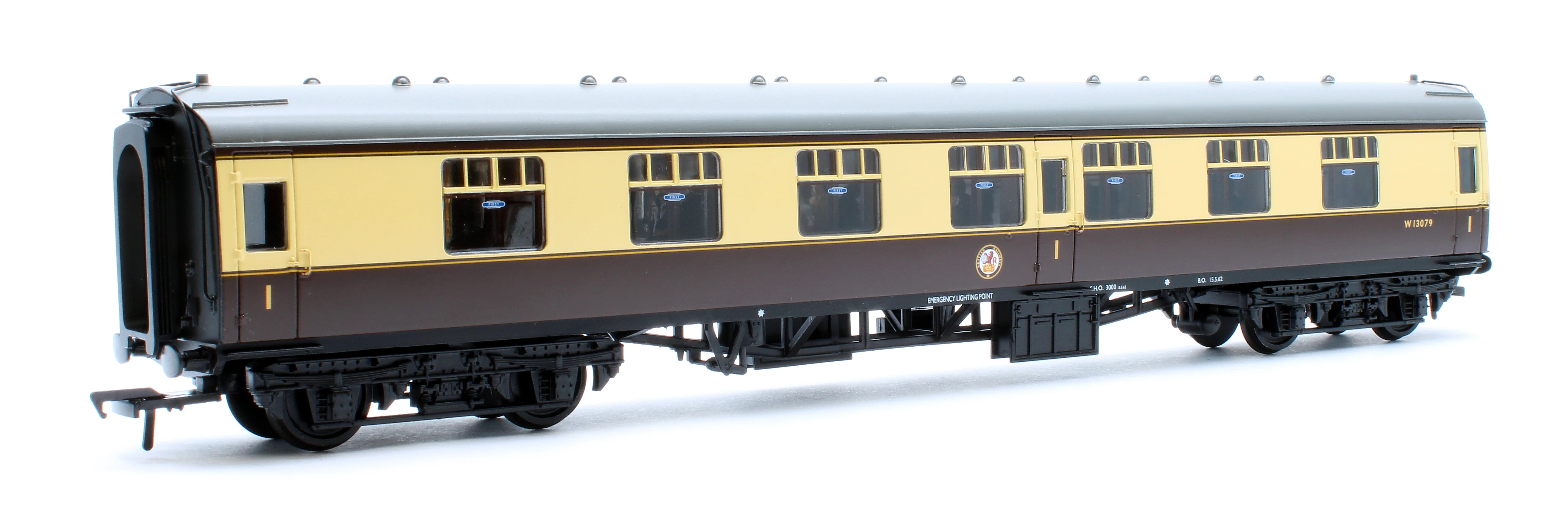 39-154DPF BR Mk1 FK First Corridor BR (WR) Chocolate & Cream W13079 - Fitted Passengers