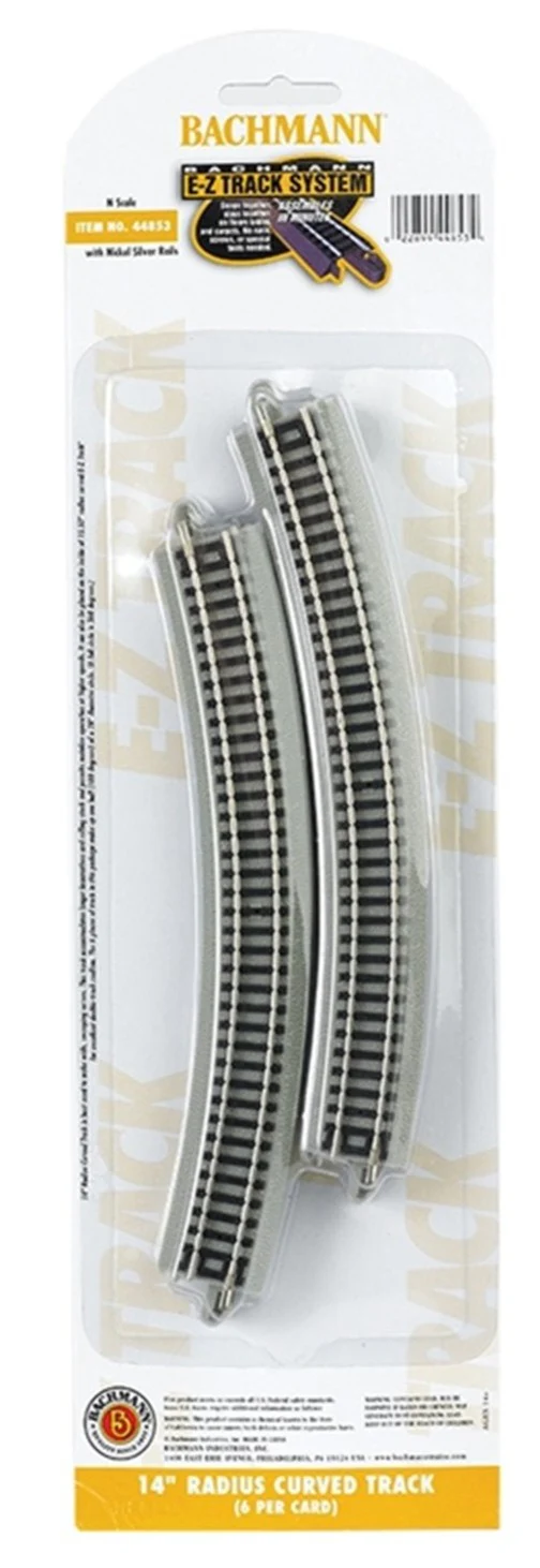 44853 14" Radius Curved Track (6/Card)