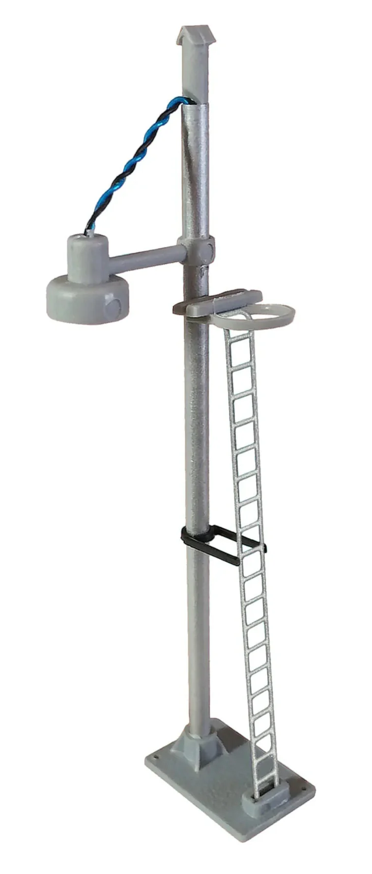 Single Bowl Head Short Yard Lamp (Silver Ladder) White LED