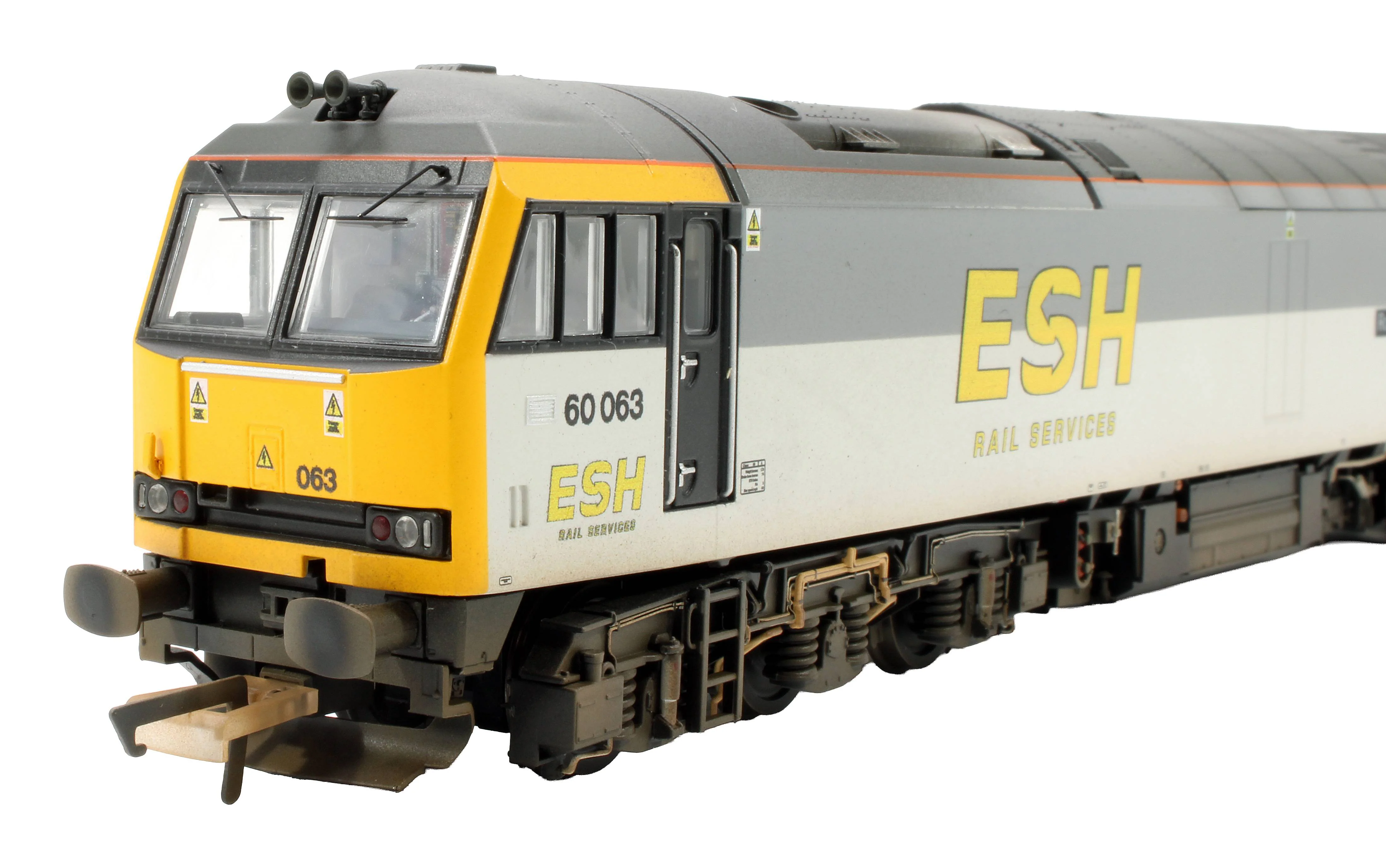 Bespoke Weathered Class 60 60063 'Robert Leech' ESH Rail Services Grey Diesel Locomotive - DCC Sound - Expert Rails Bespoke Re-livery - Image 4