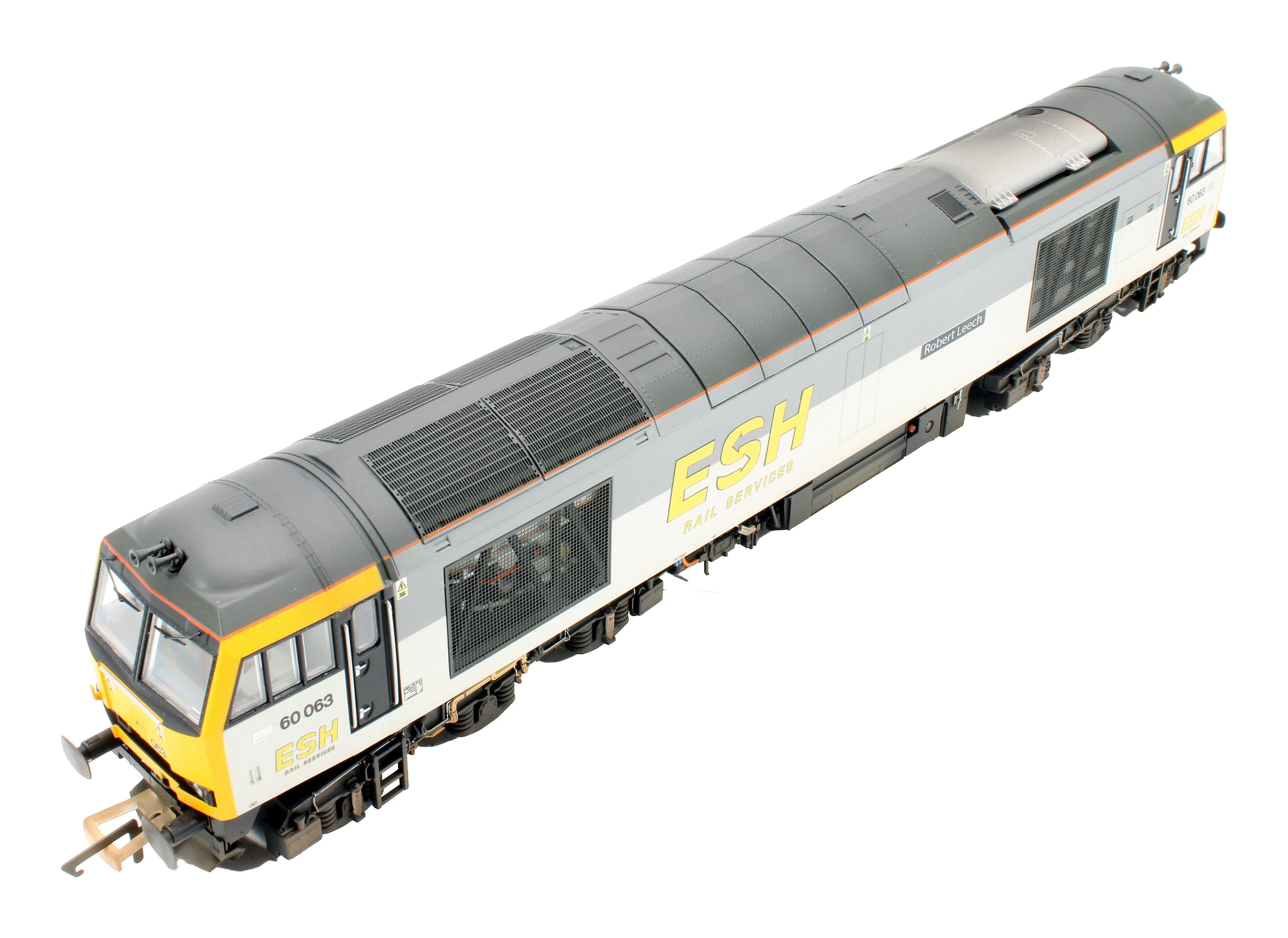 Bespoke Weathered Class 60 60063 'Robert Leech' ESH Rail Services Grey Diesel Locomotive - DCC Sound - Expert Rails Bespoke Re-livery - Image 6