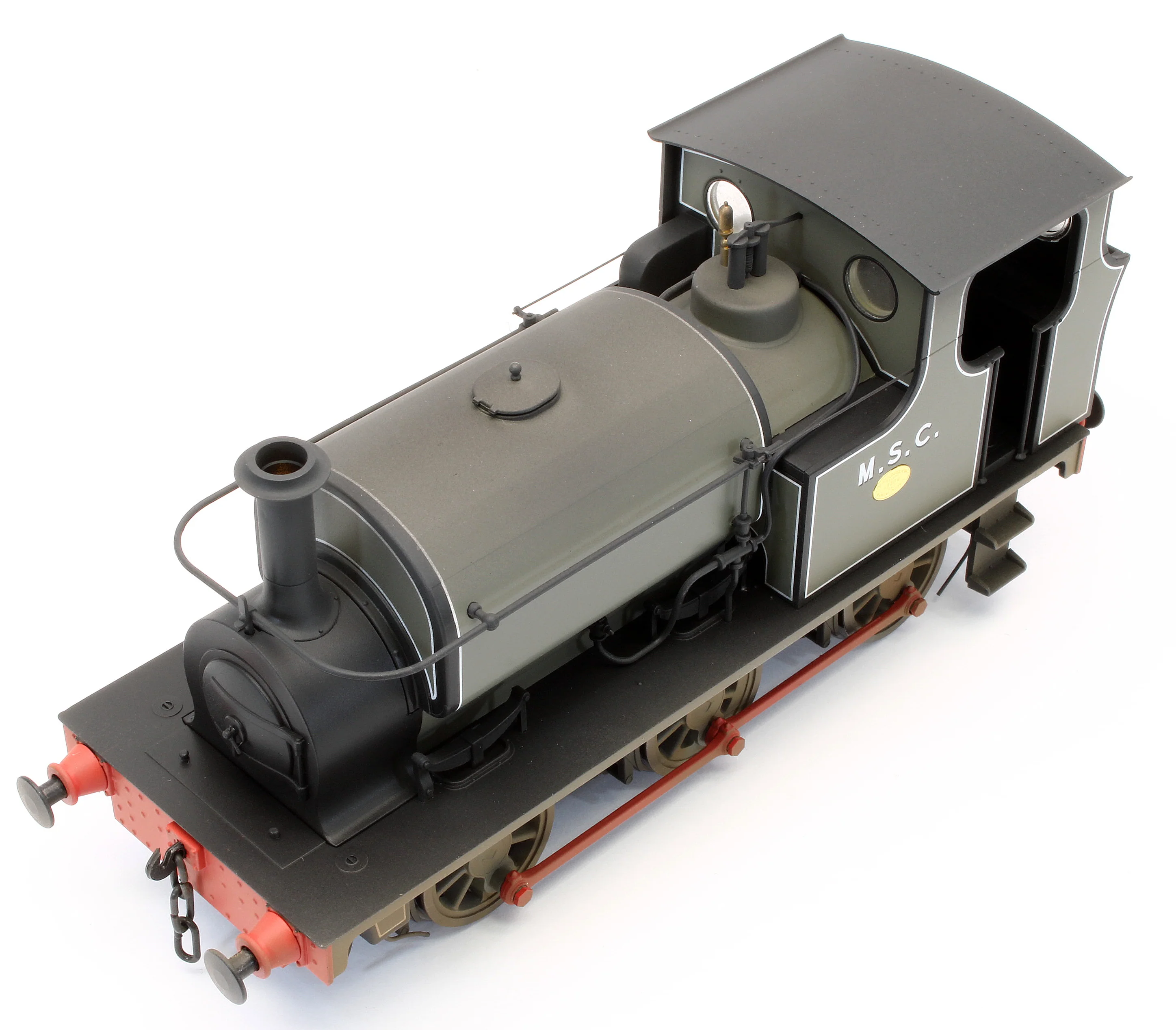 Bespoke Weathered Hudswell Clarke 0-6-0 Tank MSC Lined Grey (78) Steam Locomotive - Light Finish, Works Plate Added - Image 7