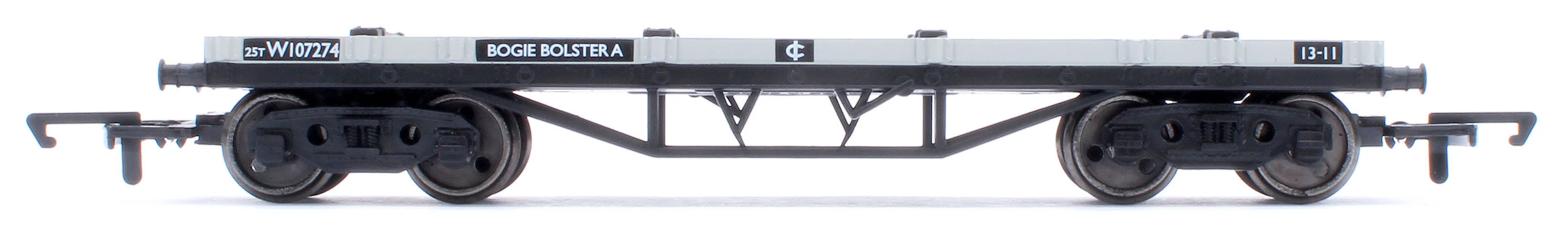 BR Macaw Bogie Bolster Wagon BR Grey No.107274 - Image 2