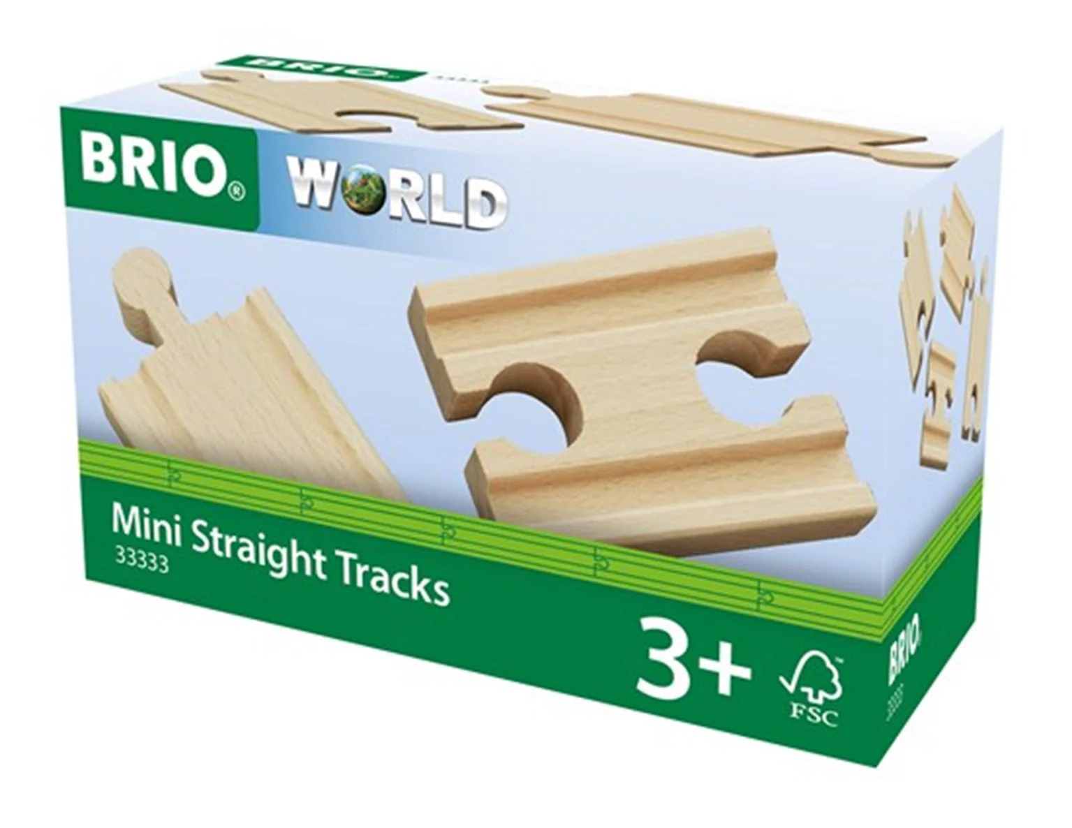 33333 BRIO WORLD - Mini Straight Tracks for Railway - Image 2