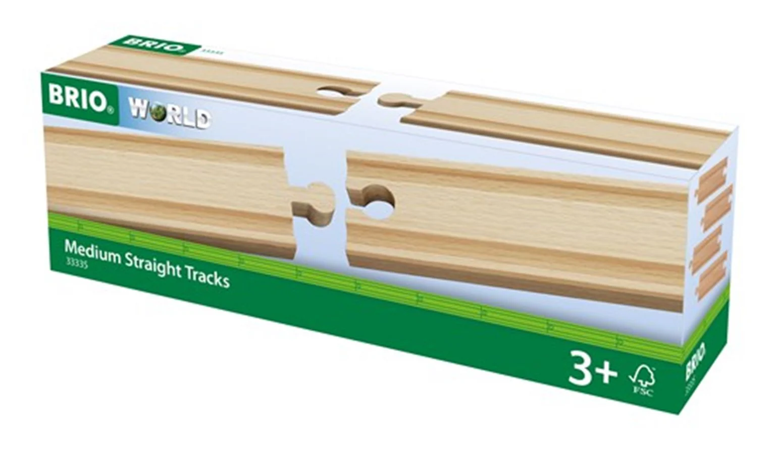33335 BRIO WORLD - Medium Straight Tracks - Image 2