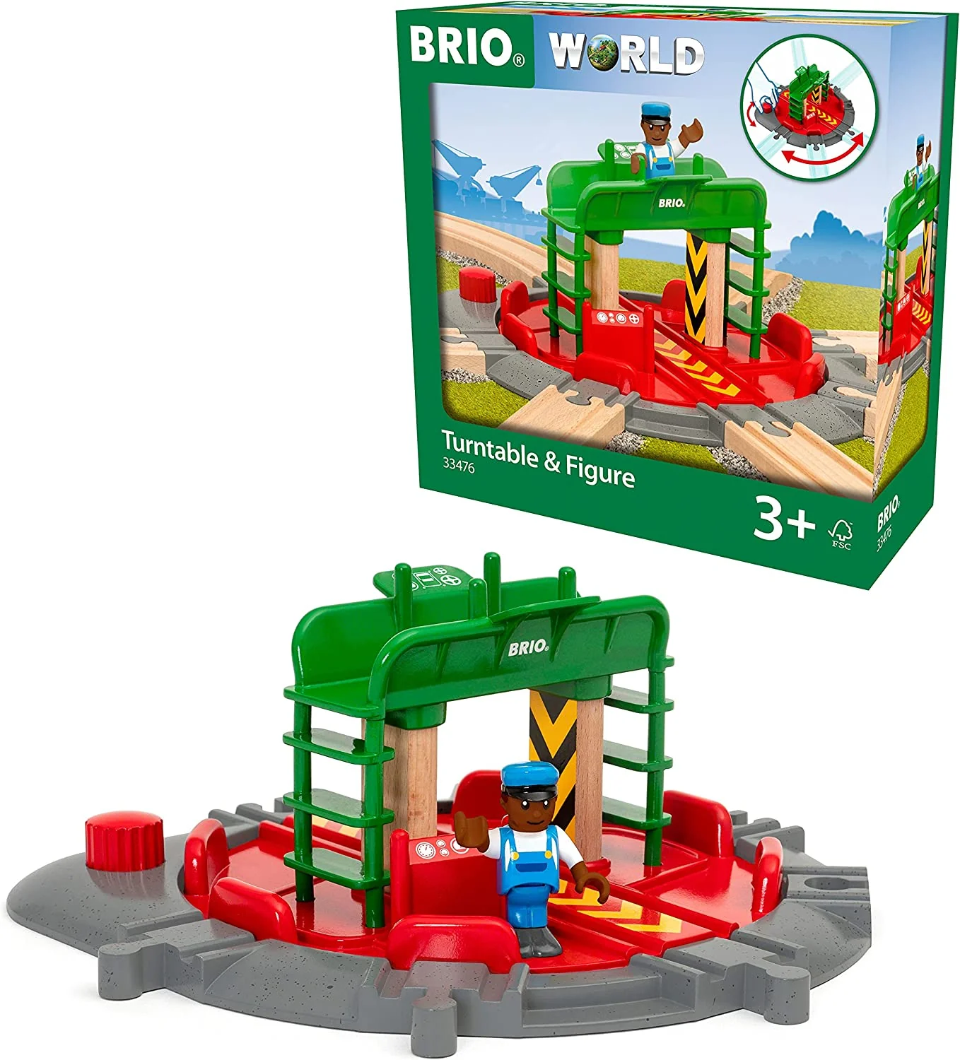 33476 BRIO WORLD - Turntable & Figure