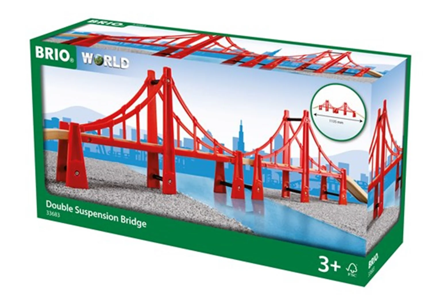 33683 BRIO WORLD - Double Suspension Bridge - Image 4