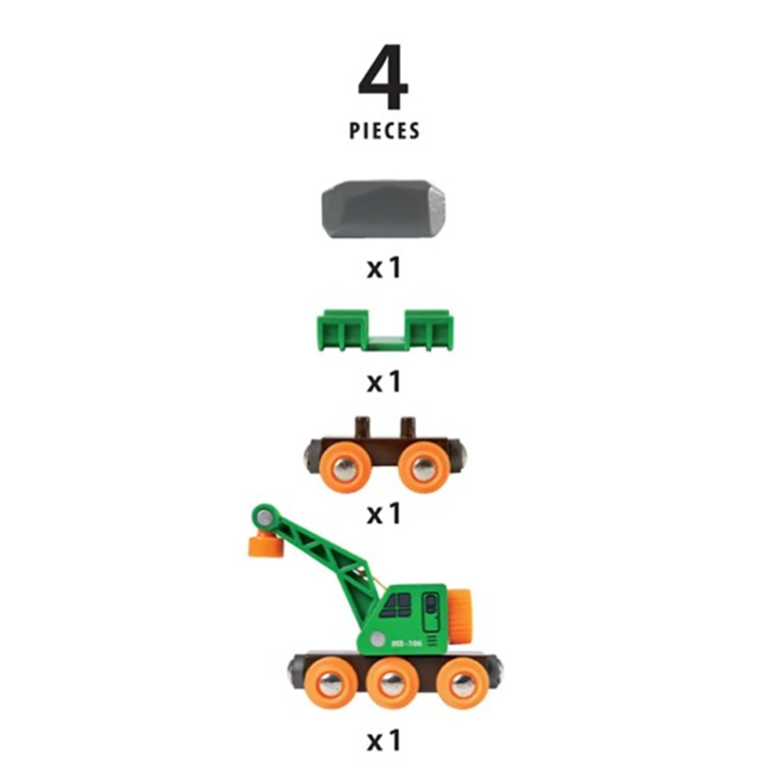 33698 BRIO WORLD - Clever Crane Wagon - Image 3