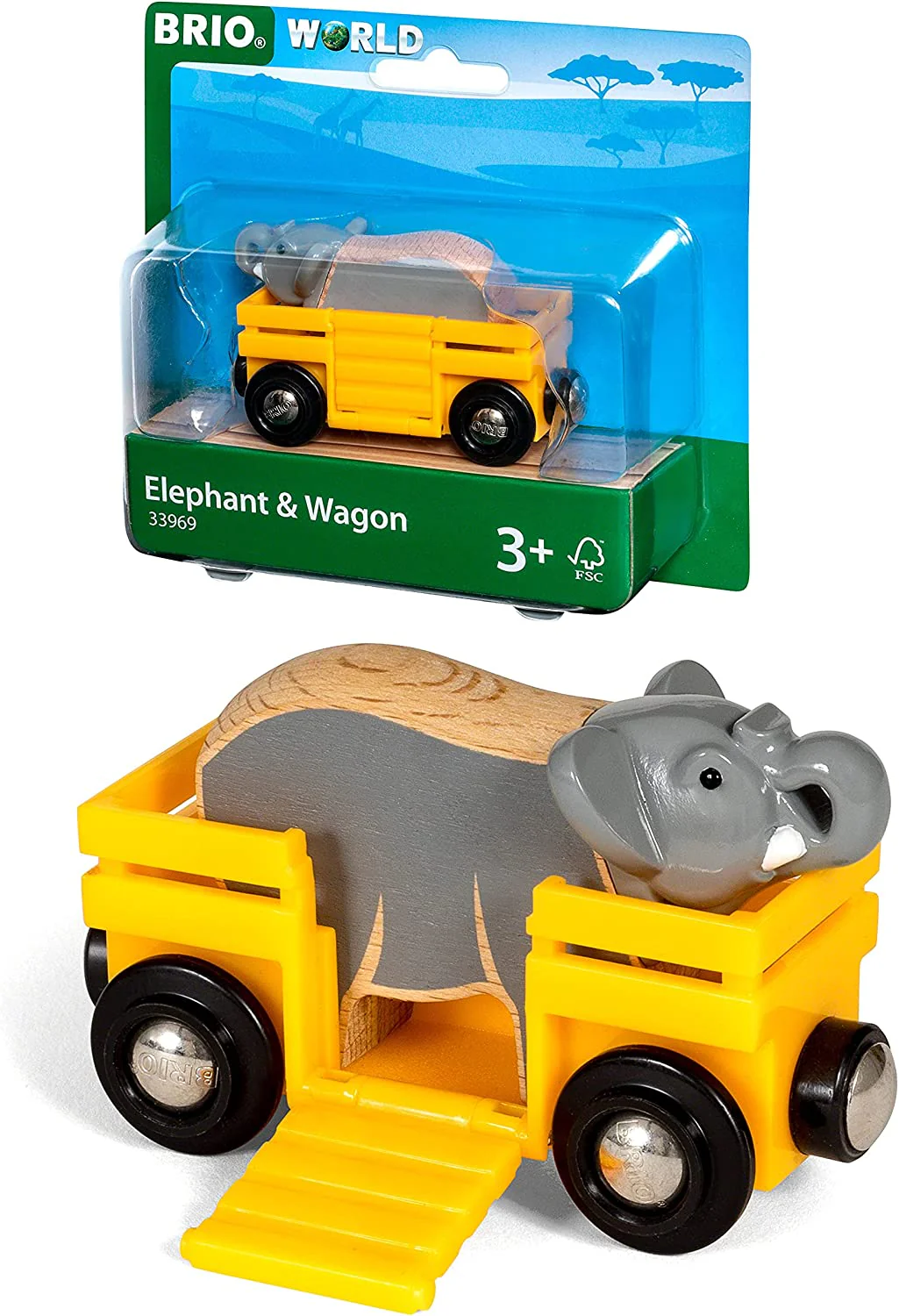 33969 BRIO World Safari Wagon & Elephant
