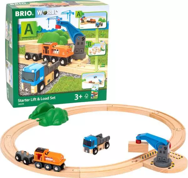 BRIO World Railway Set Starter Lift & Load Set