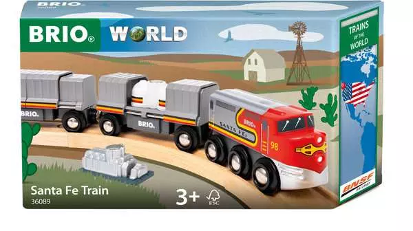 36089 BRIO World Santa Fe Train - Trains of the World