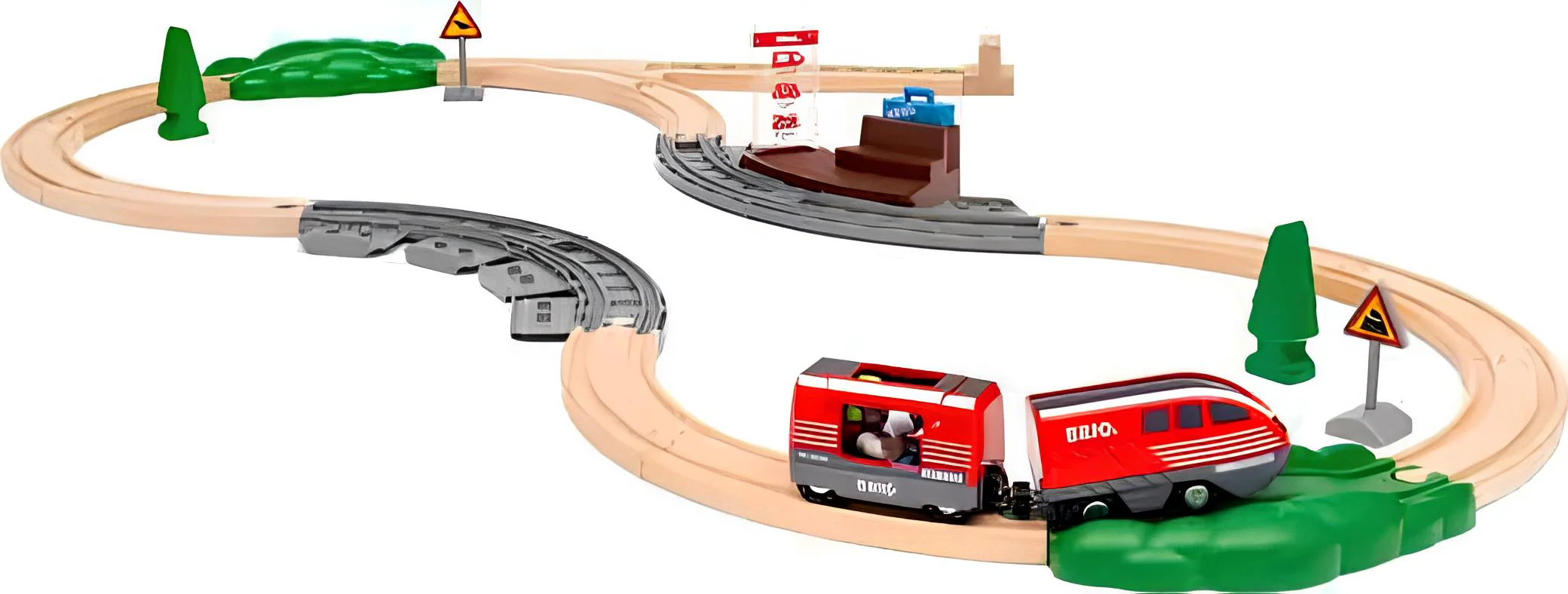 BRIO World Railway Set Pull Back Train Set - Image 2