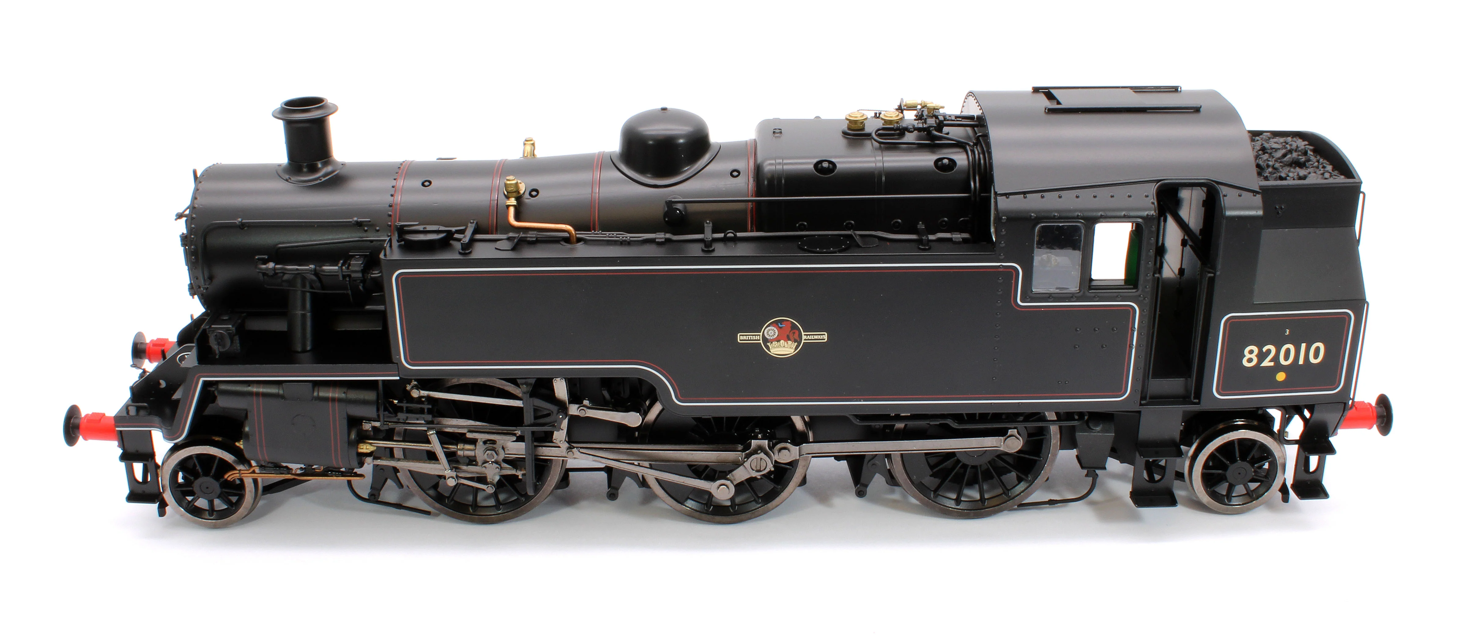 LHT-S-8201D British Railways Standard 3MT 2-6-2T Lined Black Late Crest 82010 - Steam Tank Locomotive - DCC Fitted - Image 9