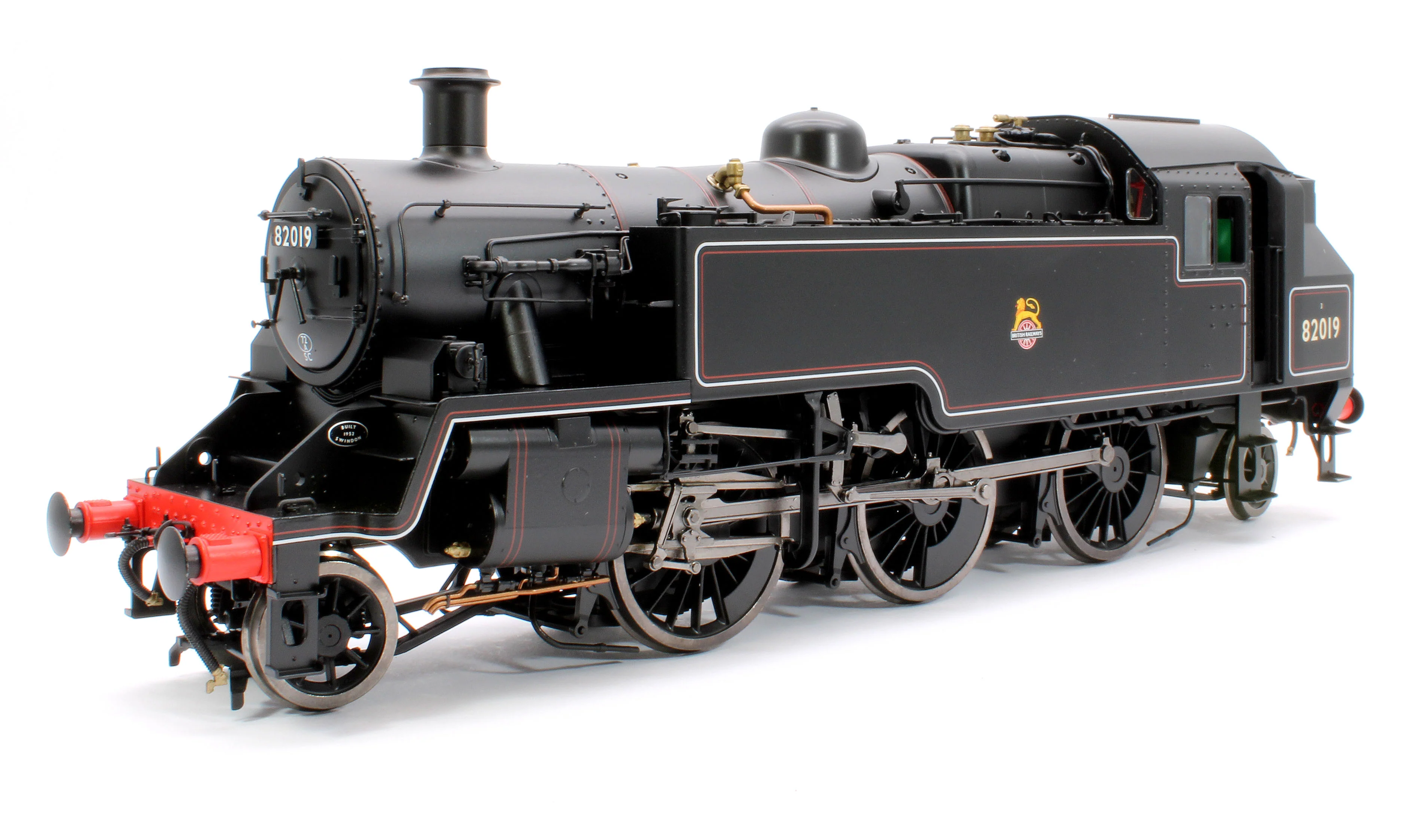 LHT-S-8204S British Railways Standard 3MT 2-6-2T Lined Black Early Crest 82019 - Steam Tank Locomotive - DCC Sound