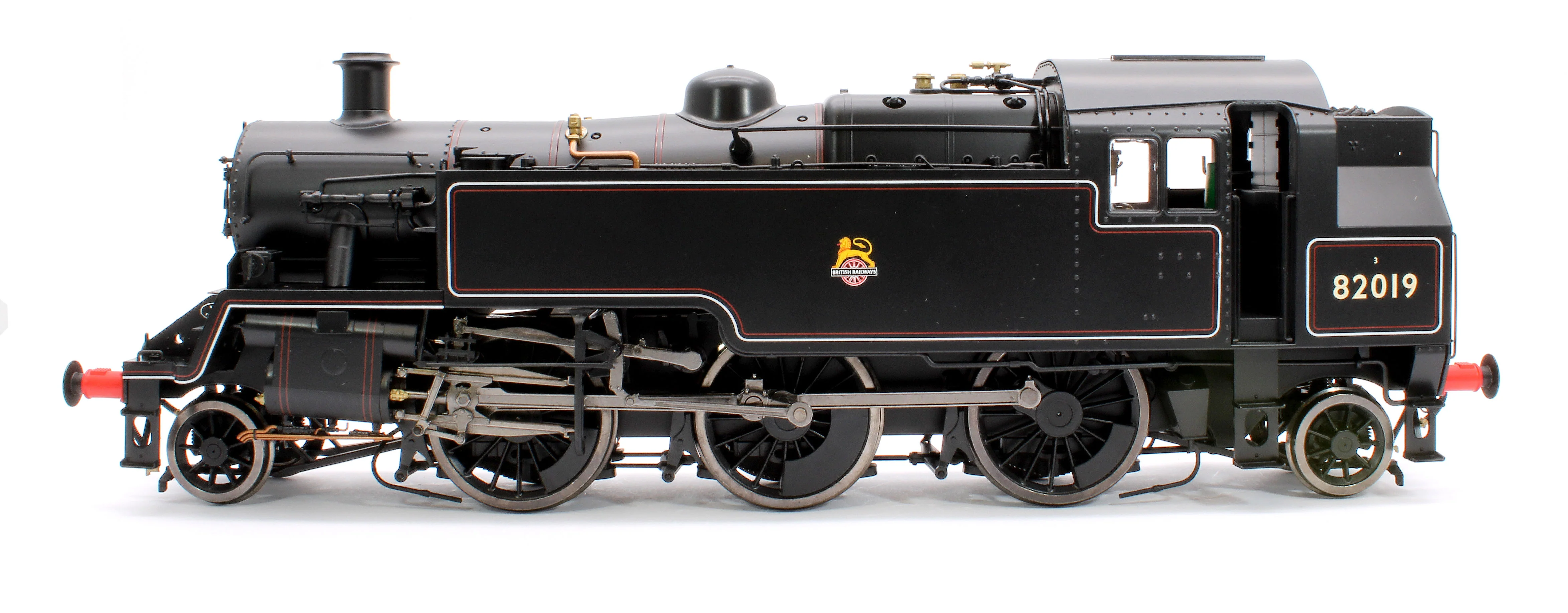 LHT-S-8204S British Railways Standard 3MT 2-6-2T Lined Black Early Crest 82019 - Steam Tank Locomotive - DCC Sound - Image 2
