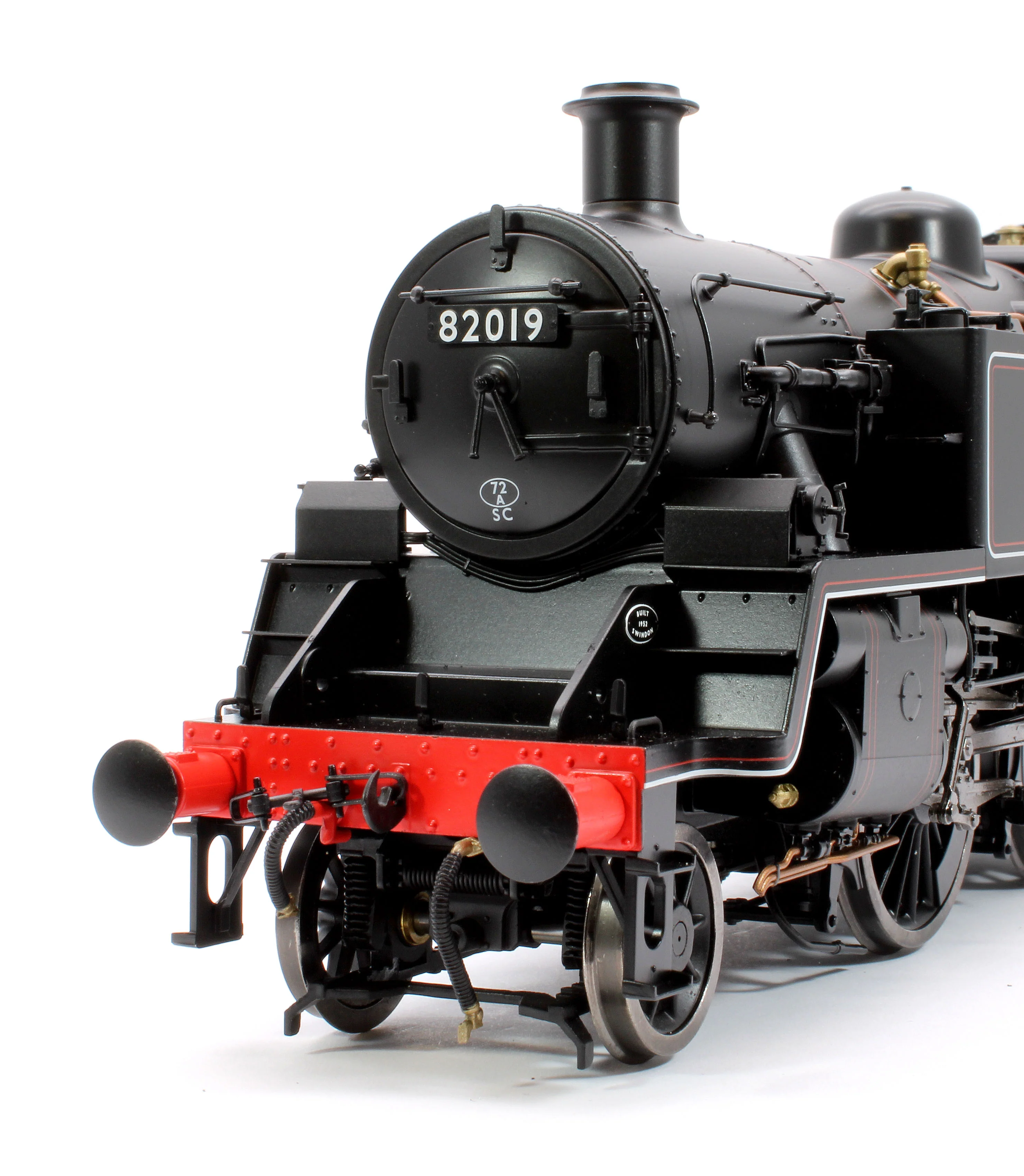 LHT-S-8204S British Railways Standard 3MT 2-6-2T Lined Black Early Crest 82019 - Steam Tank Locomotive - DCC Sound - Image 6